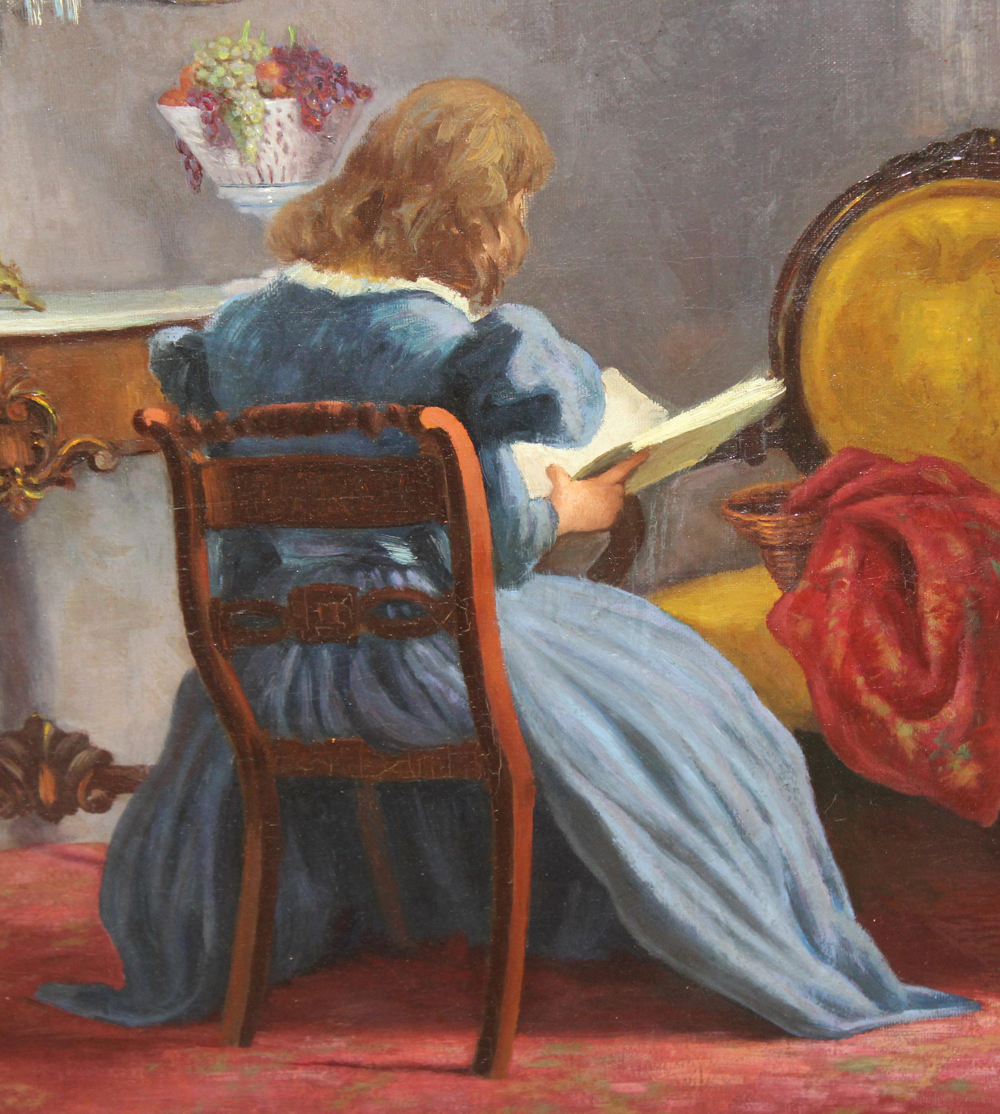 Óleo sobre tela - Tranquilidad victoriana im Angebot 4