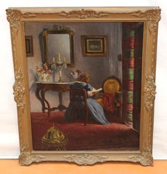 Óleo sobre tela - Tranquilidad victoriana
