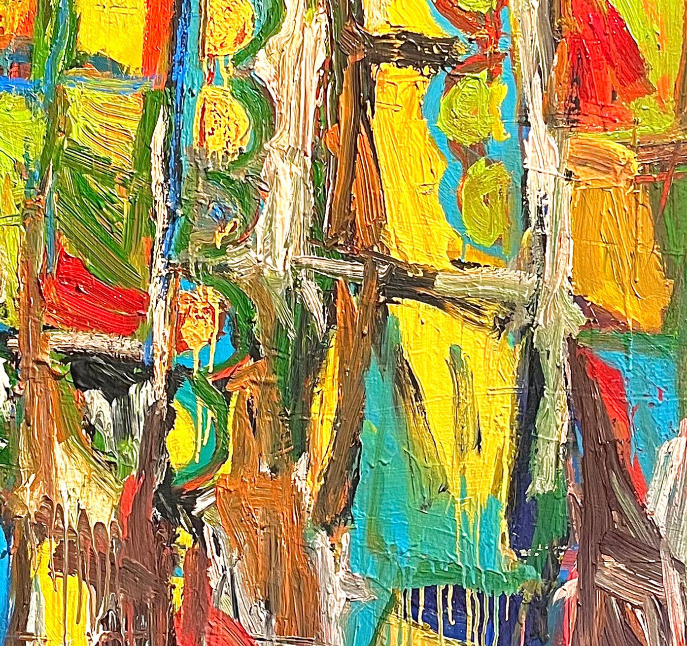 Bambu em cores século XV, Pittura astratta. Dalla serie Matas - Painting Astratto di José Ignacio Suarez Solis