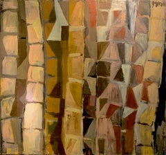 Bambu em sépia, Abstract painting. From The Series Matas