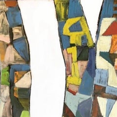 Coqueiros de Klee, Abstract painting. From the series Matas