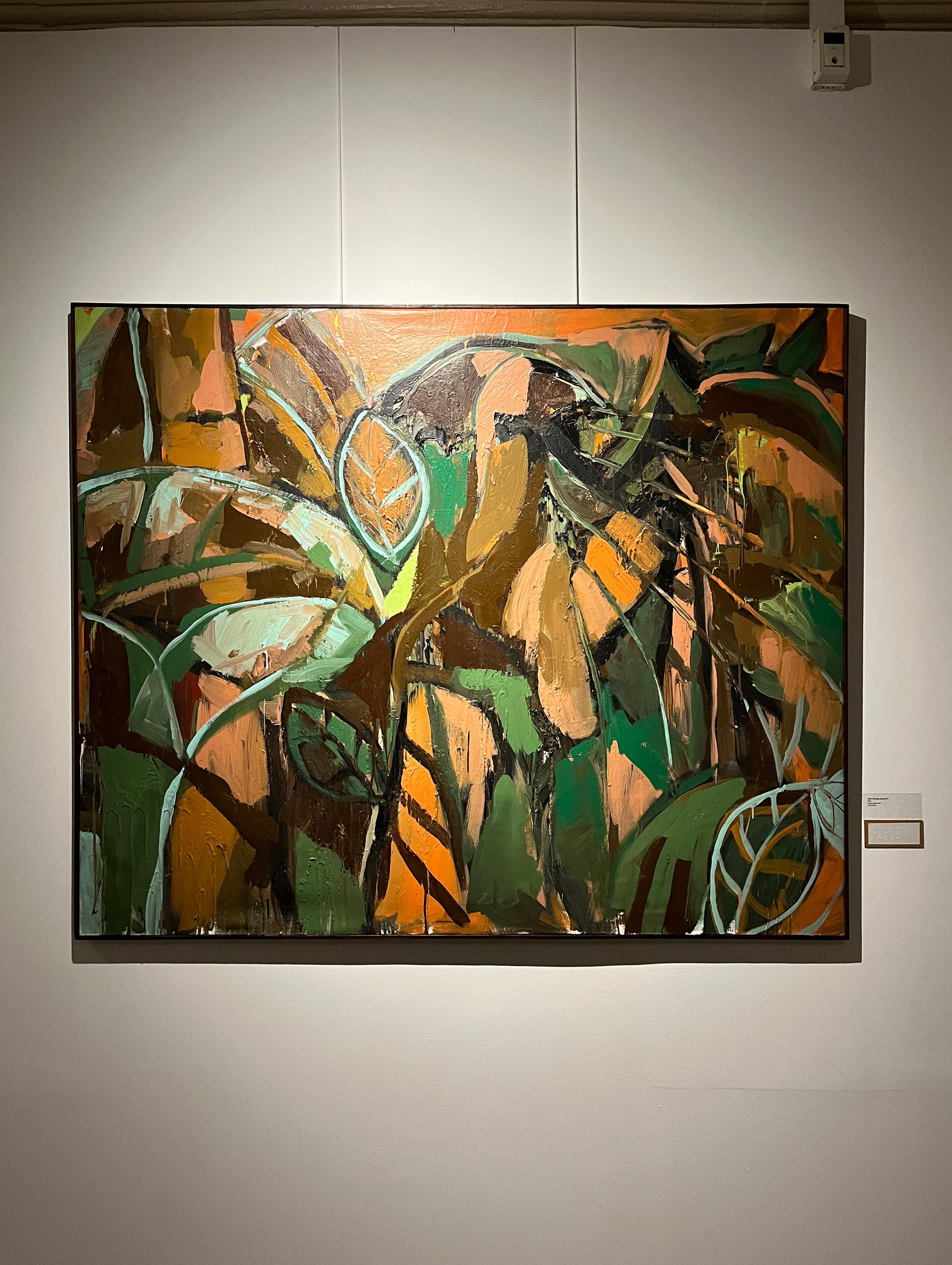 Mato de fogo século XV, Pittura astratta. Dalla serie Matas - Still-Life Painting Marrone di José Ignacio Suarez Solis