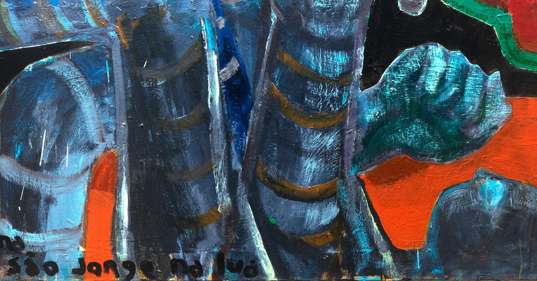 St. George, Painting. From the Series Figures For Sale 1