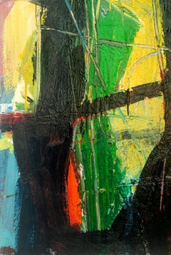 Trama de bambu, Abstract painting. From The Series Matas