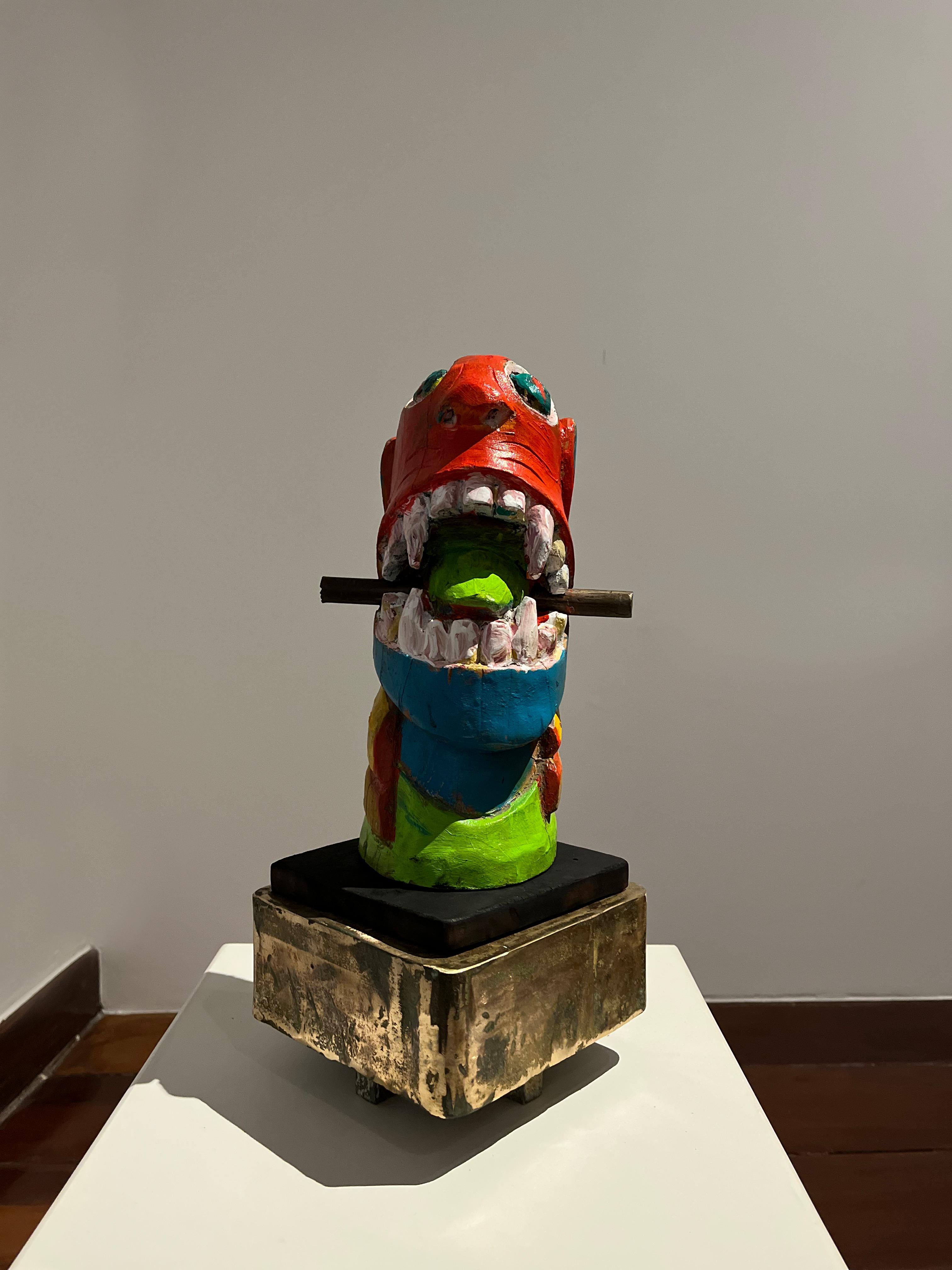 Apropriaçao frei de carranca, Figurative Sculpture. From the Series Sculptures For Sale 3