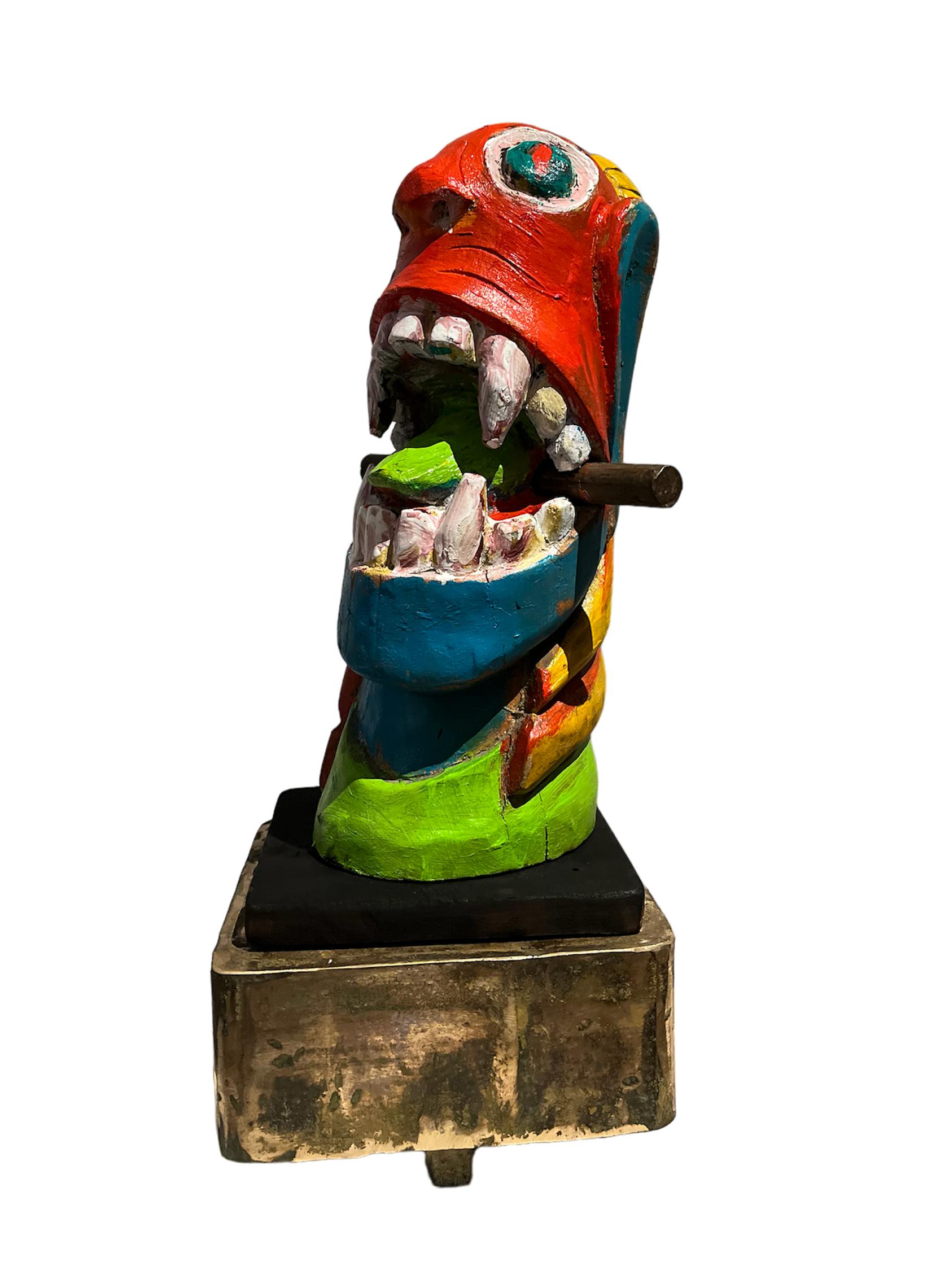 Figurative Sculpture José Ignacio Suarez Solis - Apropriaçao frei de carranca, Sculpture figurative. Sculptures de la série