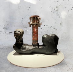 ORÍ GUERREIRA NA LUZ I, Figurative Sculpture. From the Series Sculptures