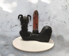ORÍ GUERREIRA NA LUZ II, Figurative Sculpture. From the Series Sculptures