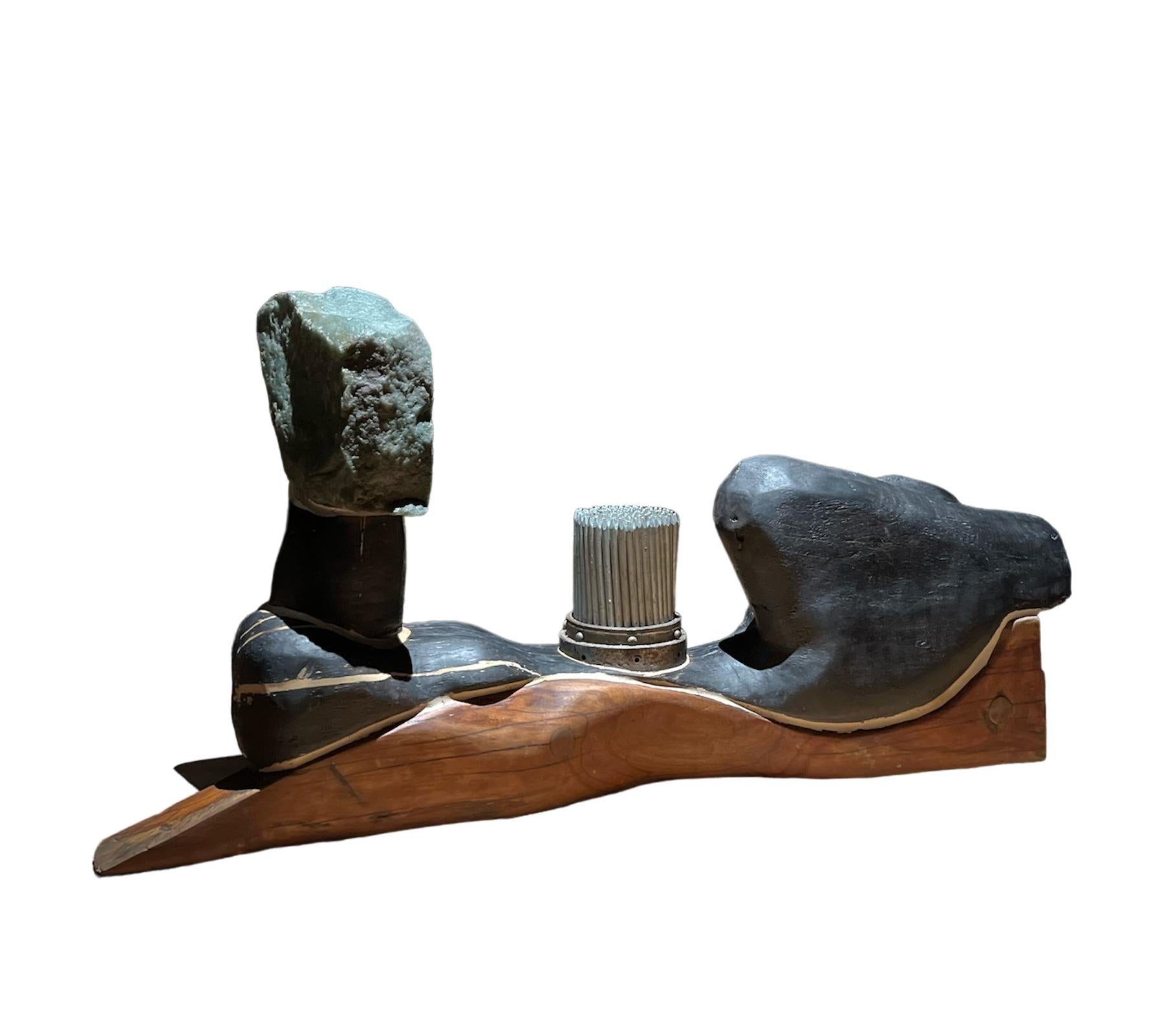 José Ignacio Suarez Solis Abstract Sculpture – Ori Guerreira na luz III, Figurative Skulptur. Skulpturen aus der Serie Skulpturen