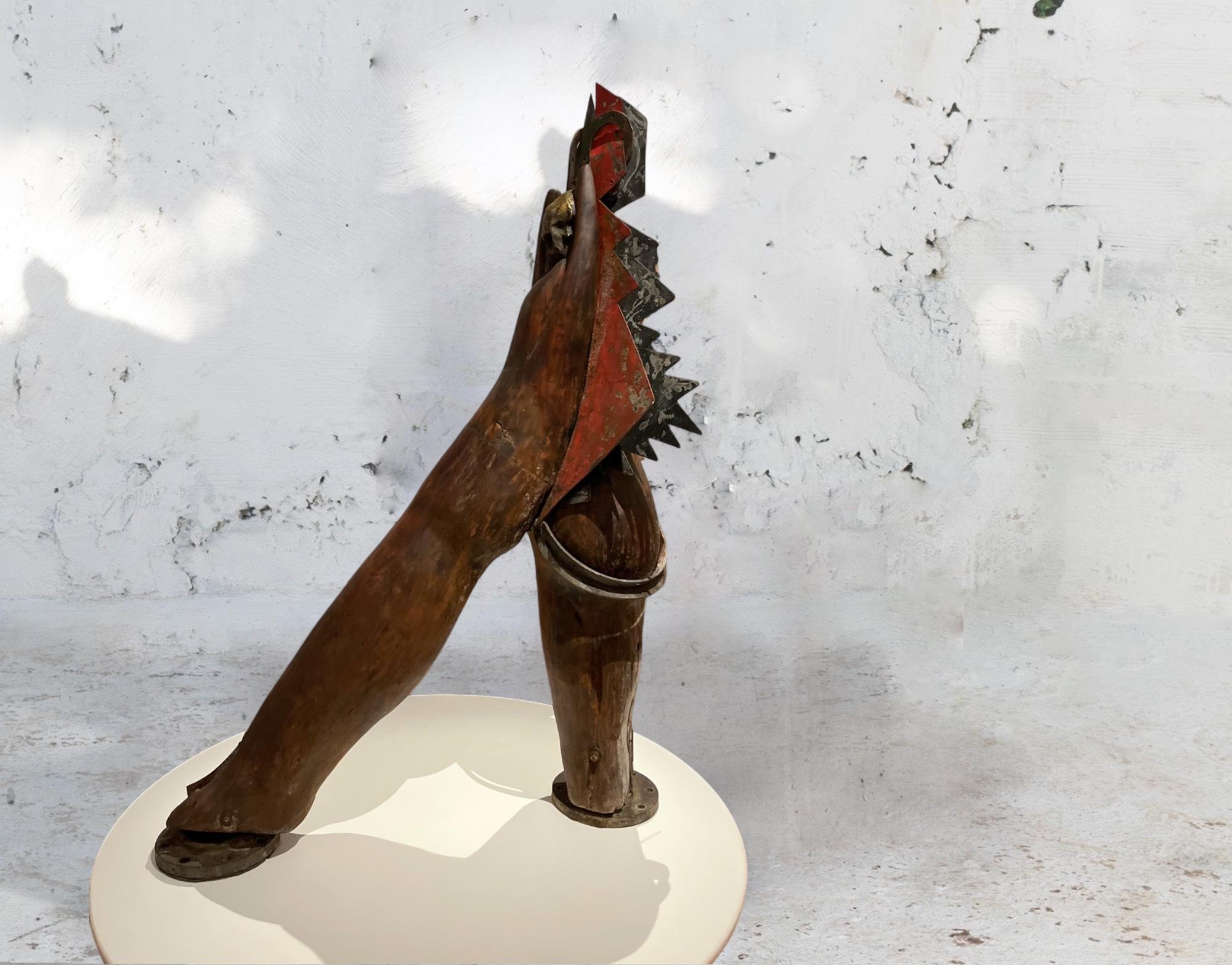 ORÍ GUERREIRA TUPINANDACARU I, Figurative Sculpture. From the Series Sculptures