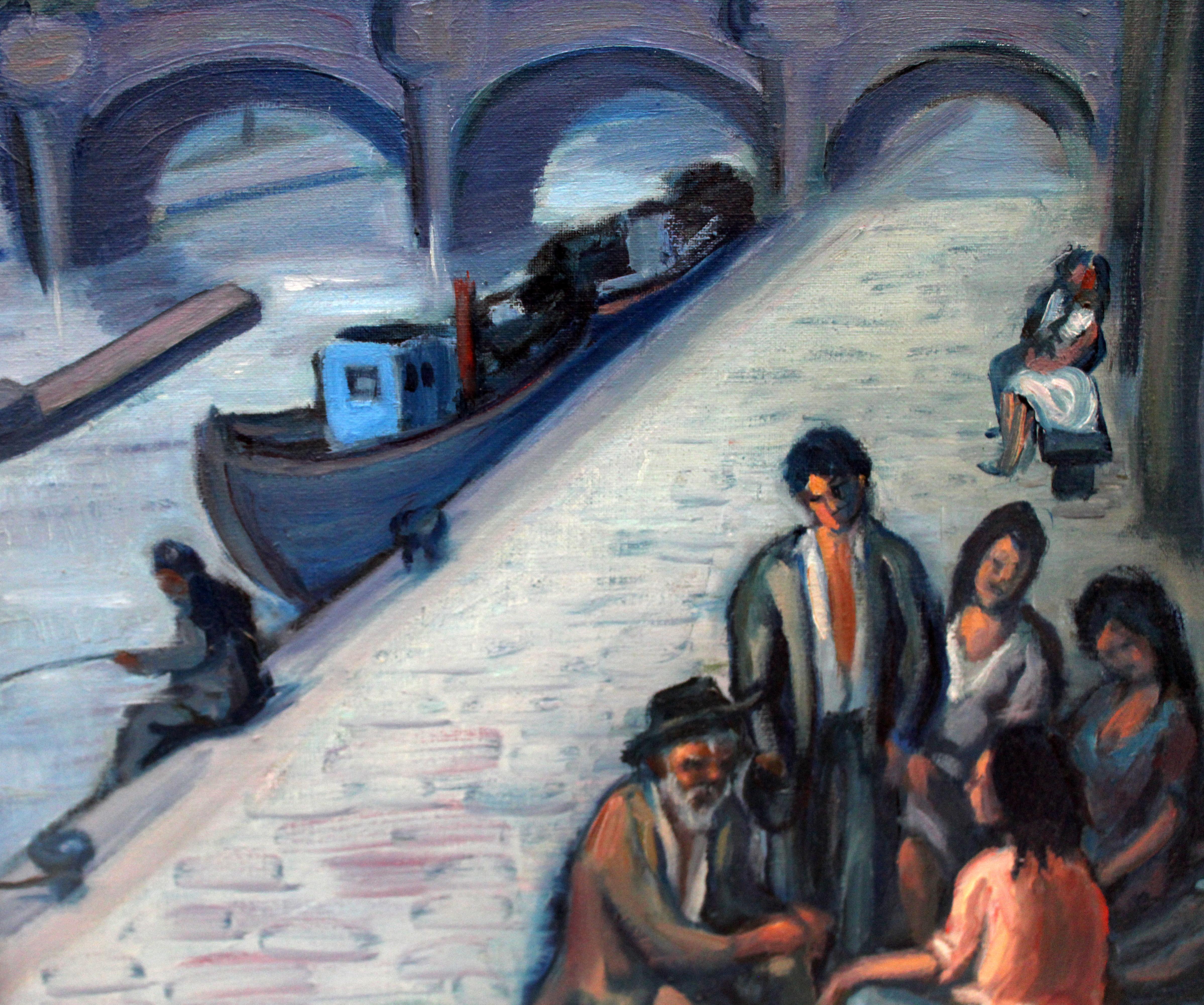 Firmado por el artista en la parte inferior

En la parte trasera, va nuemanete firmado y titulado

L'état de la peinture est bon

Se presenta enmarcada la obra (el marco presenta algunas faltas y no es demasiado adecuado por esta obra, con un cambio