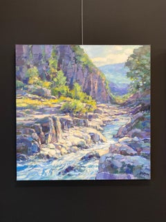 Les Gorges du Verdon - 21st Century Plein air Landscape Painting Castellane