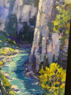 Les Gorges du Verdon - Peinture de montagne en plein air du 21e siècle