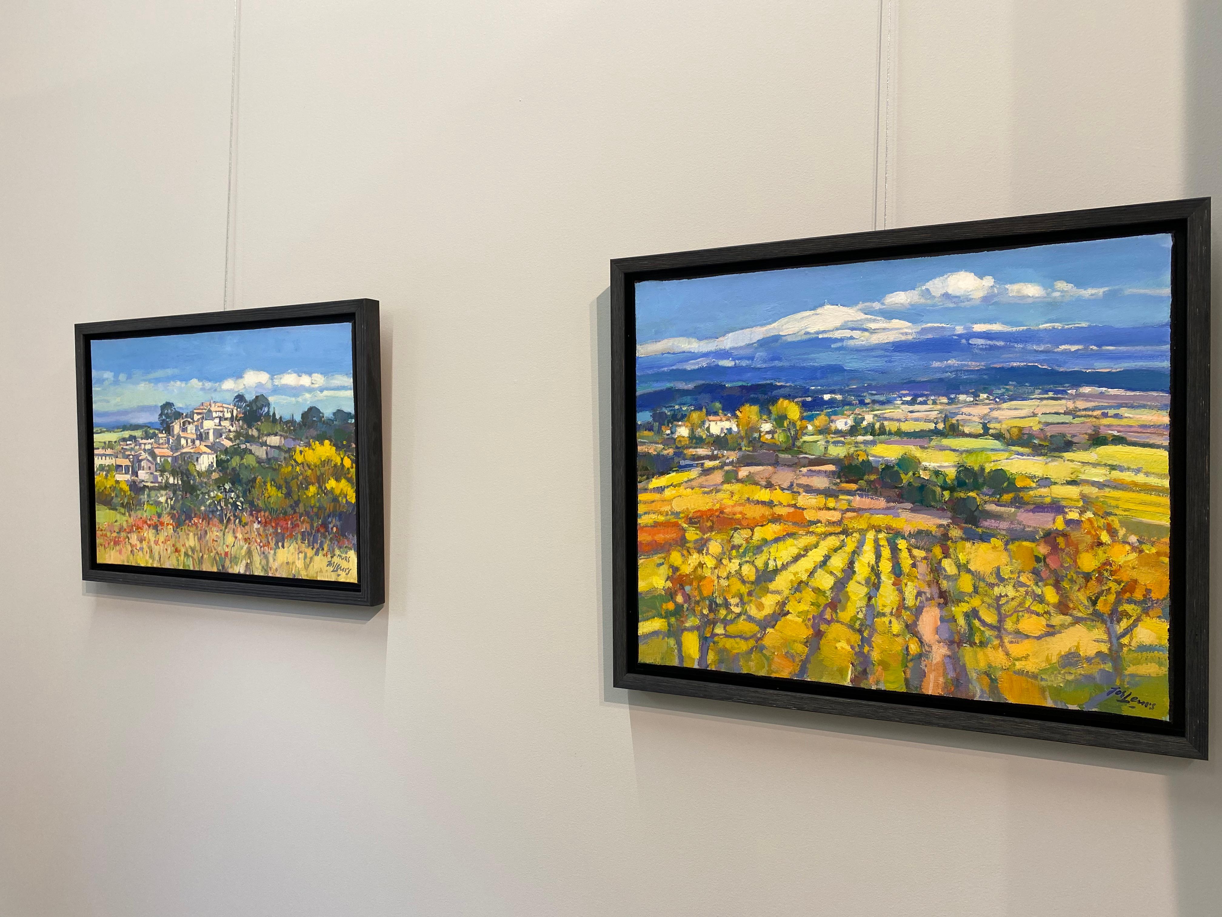 Mont Ventoux – zeitgenössisches impressionistisches Landschaftsgemälde des 21. Jahrhunderts  (Impressionismus), Painting, von Jos Leurs