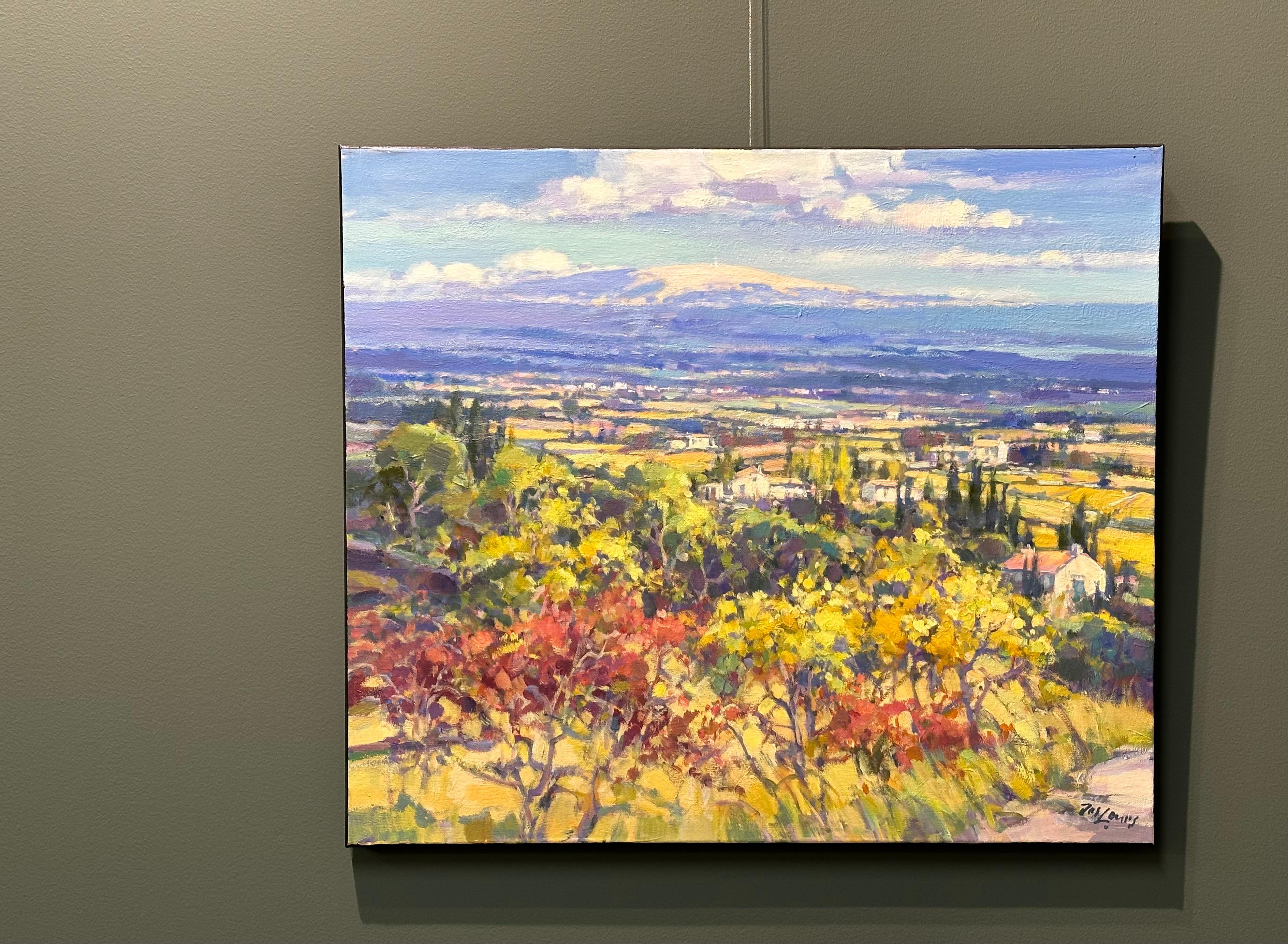 Plateau de Vaucluse, Mt Ventoux, 21. Jahrhundert  Pleinair-Landschaftsmalerei  – Painting von Jos Leurs