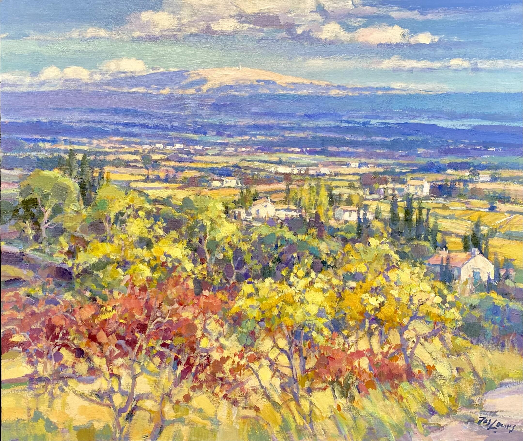 Plateau de Vaucluse, Mt Ventoux, 21. Jahrhundert  Pleinair-Landschaftsmalerei 