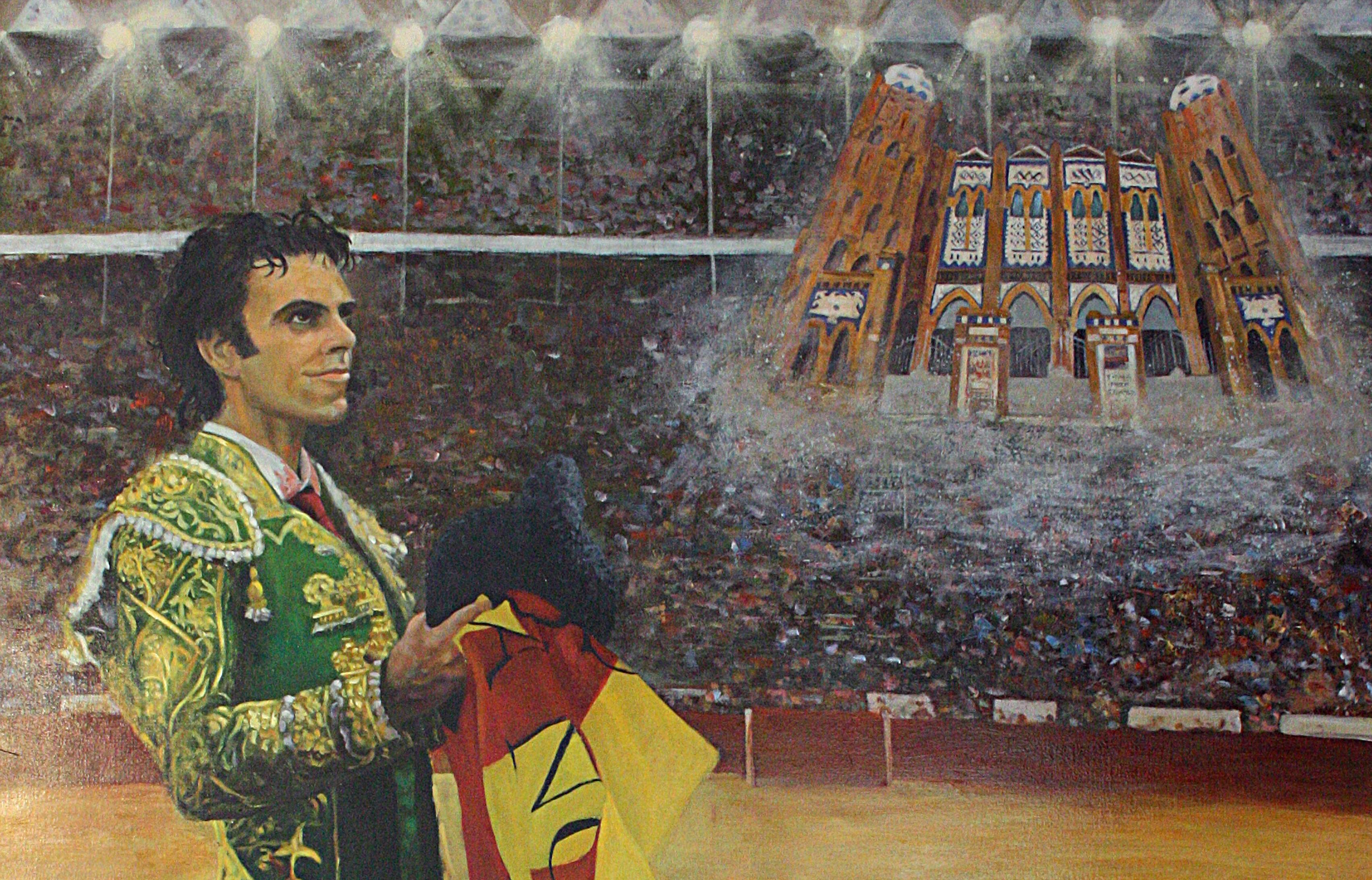 Brindis a la monumental - Painting by José Luis Pagador Ponce