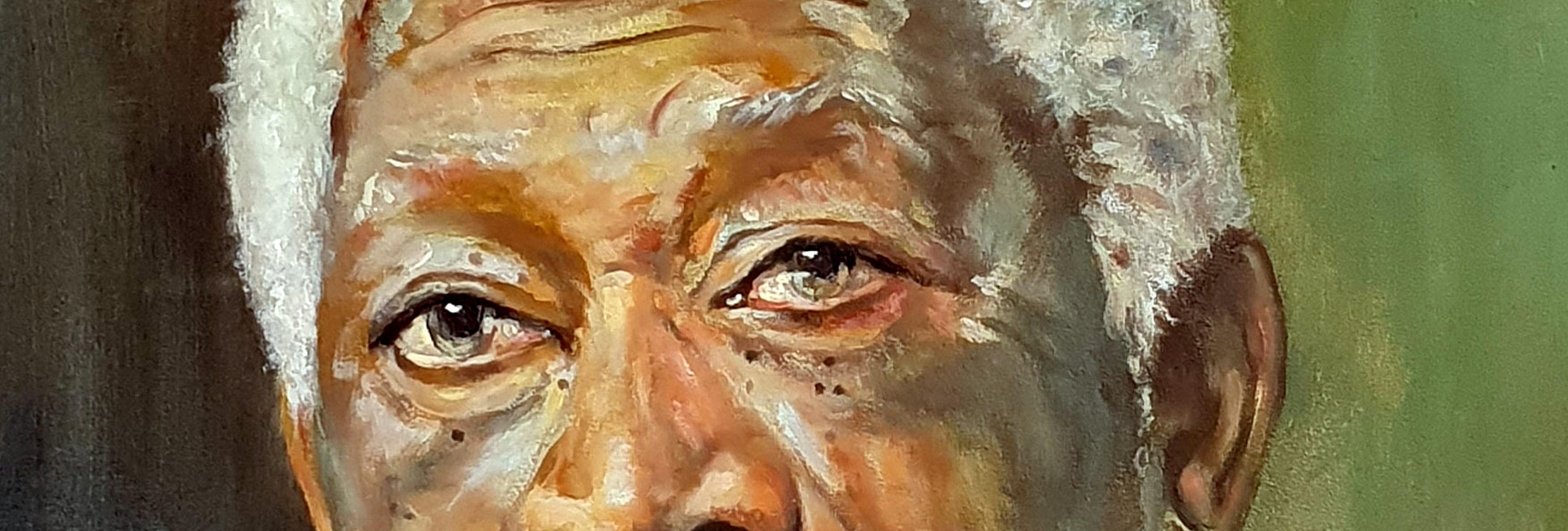 Carisma (Morgan Freeman) - Painting by José Luis Pagador Ponce