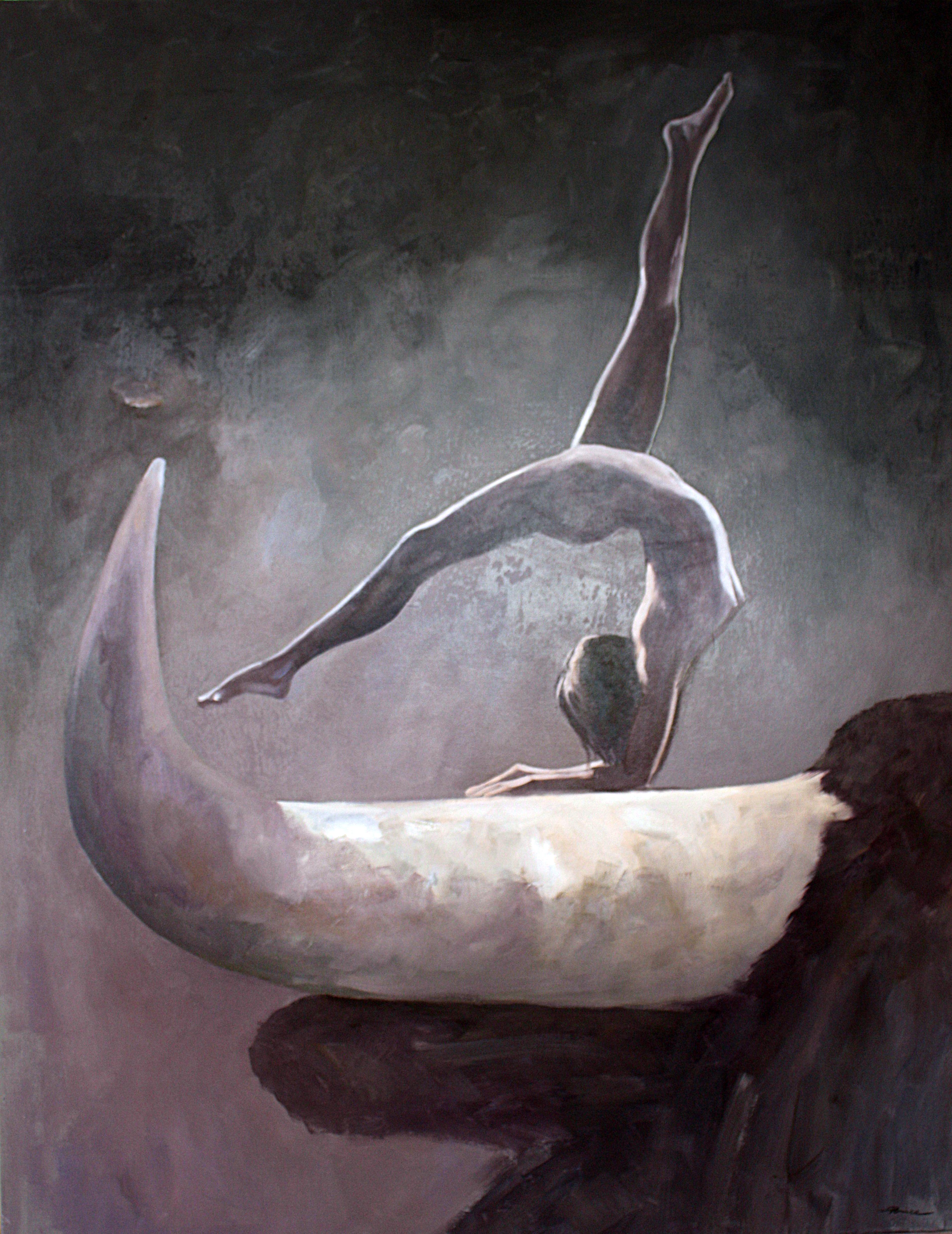 José Luis Pagador Ponce Figurative Painting – Ausgeglichenheit und Schönheit