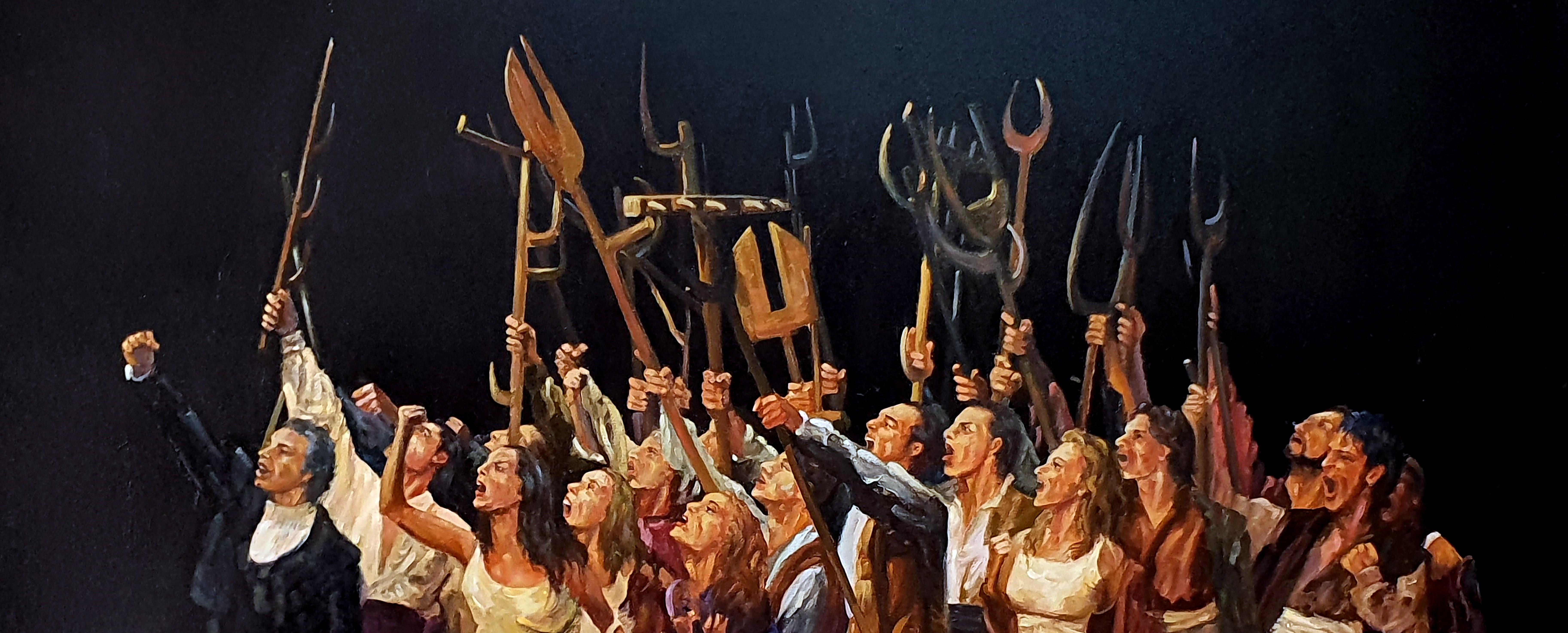 Fuenteovejuna - Realist Painting by José Luis Pagador Ponce