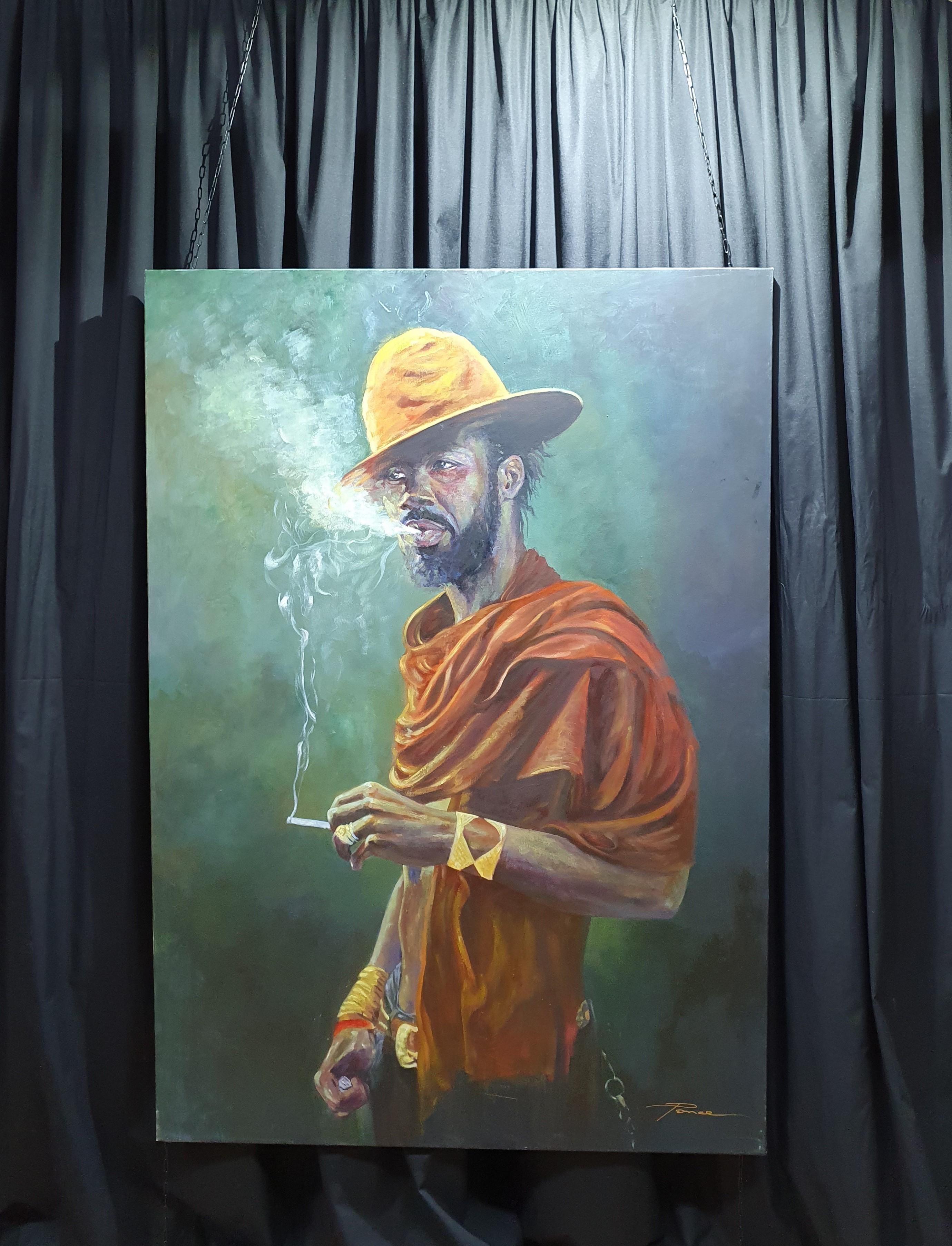 Fumador - Painting by José Luis Pagador Ponce