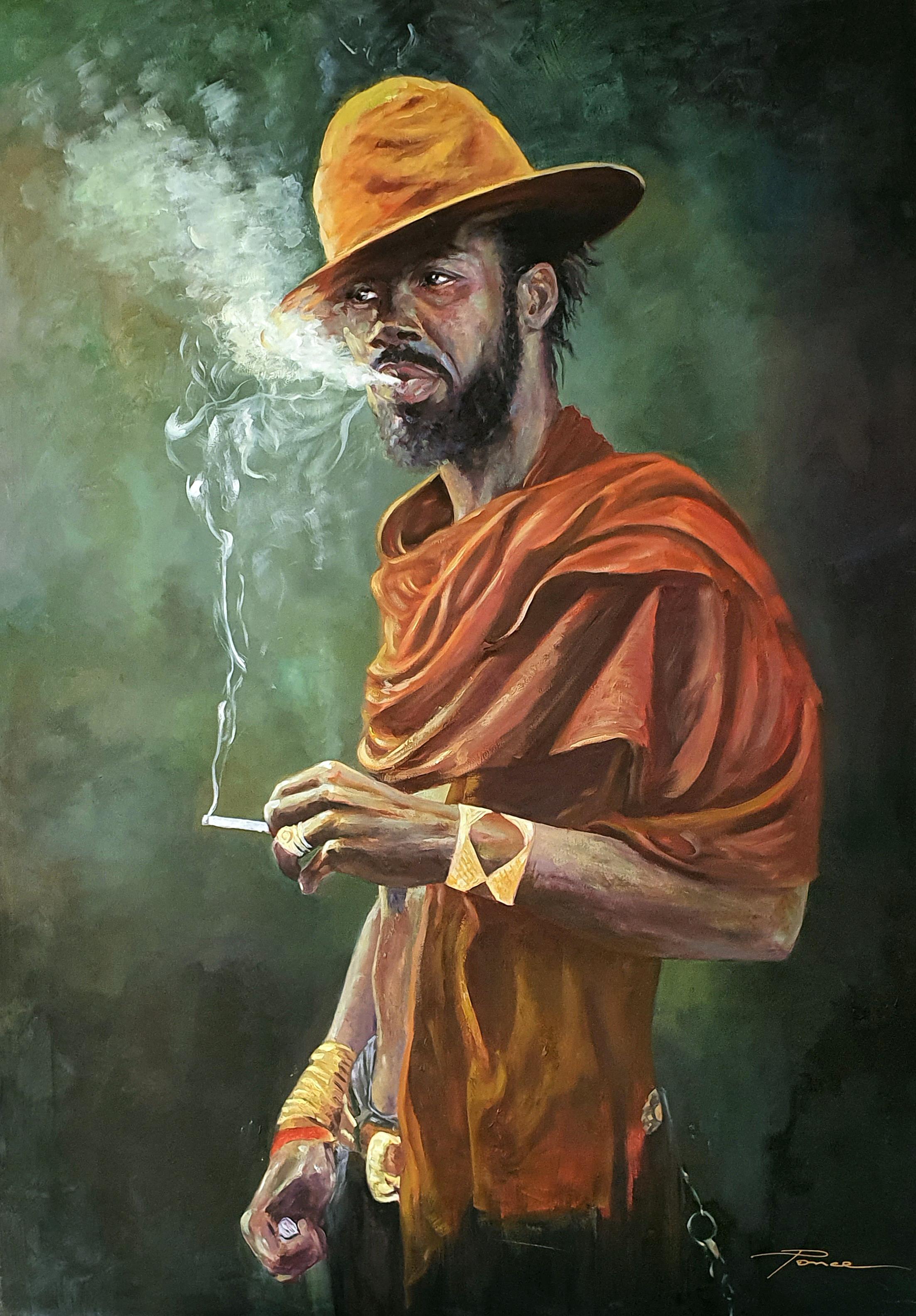 José Luis Pagador Ponce Figurative Painting - Fumador