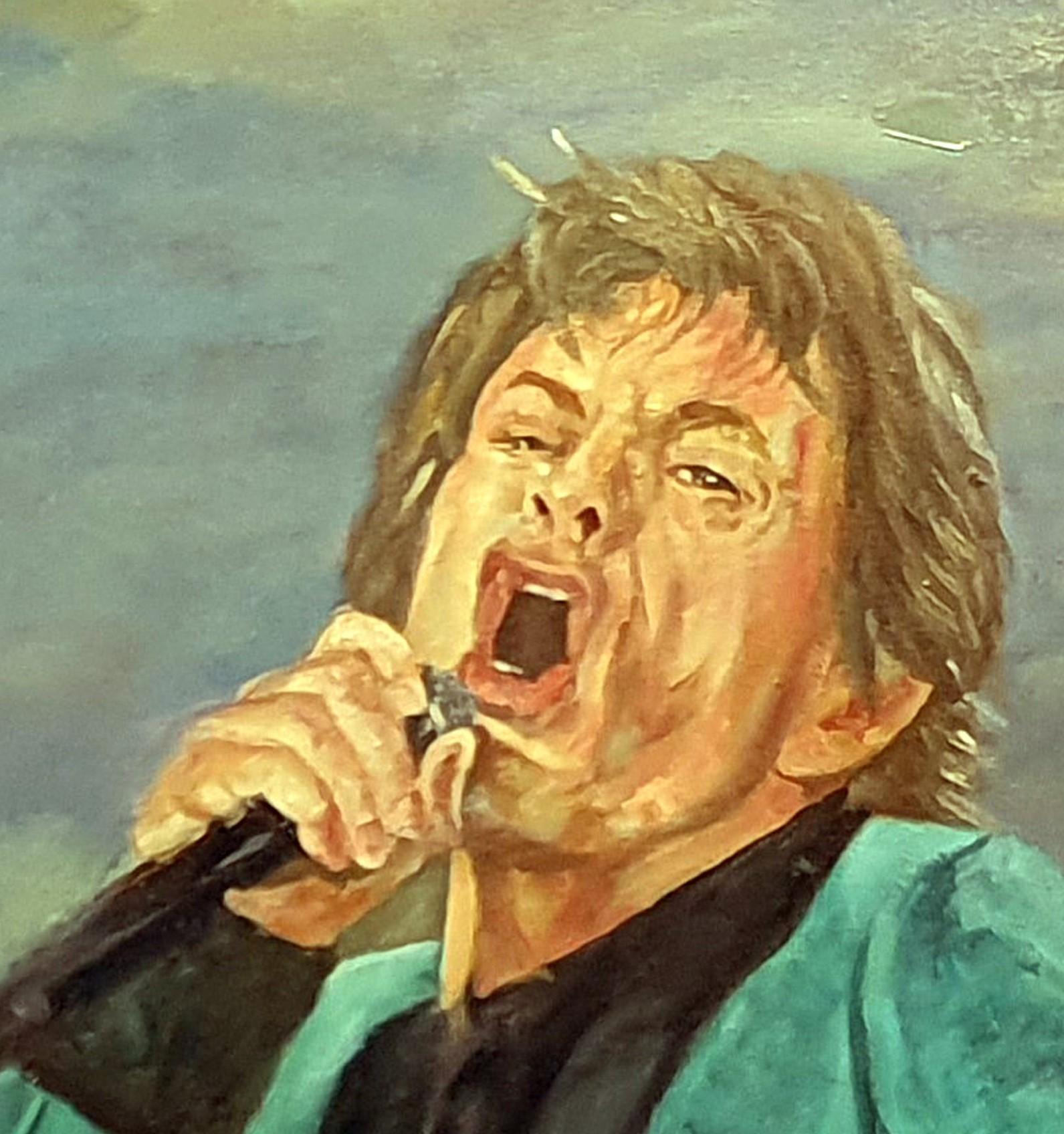 Aufnahme von Charlie (Realismus), Painting, von José Luis Pagador Ponce