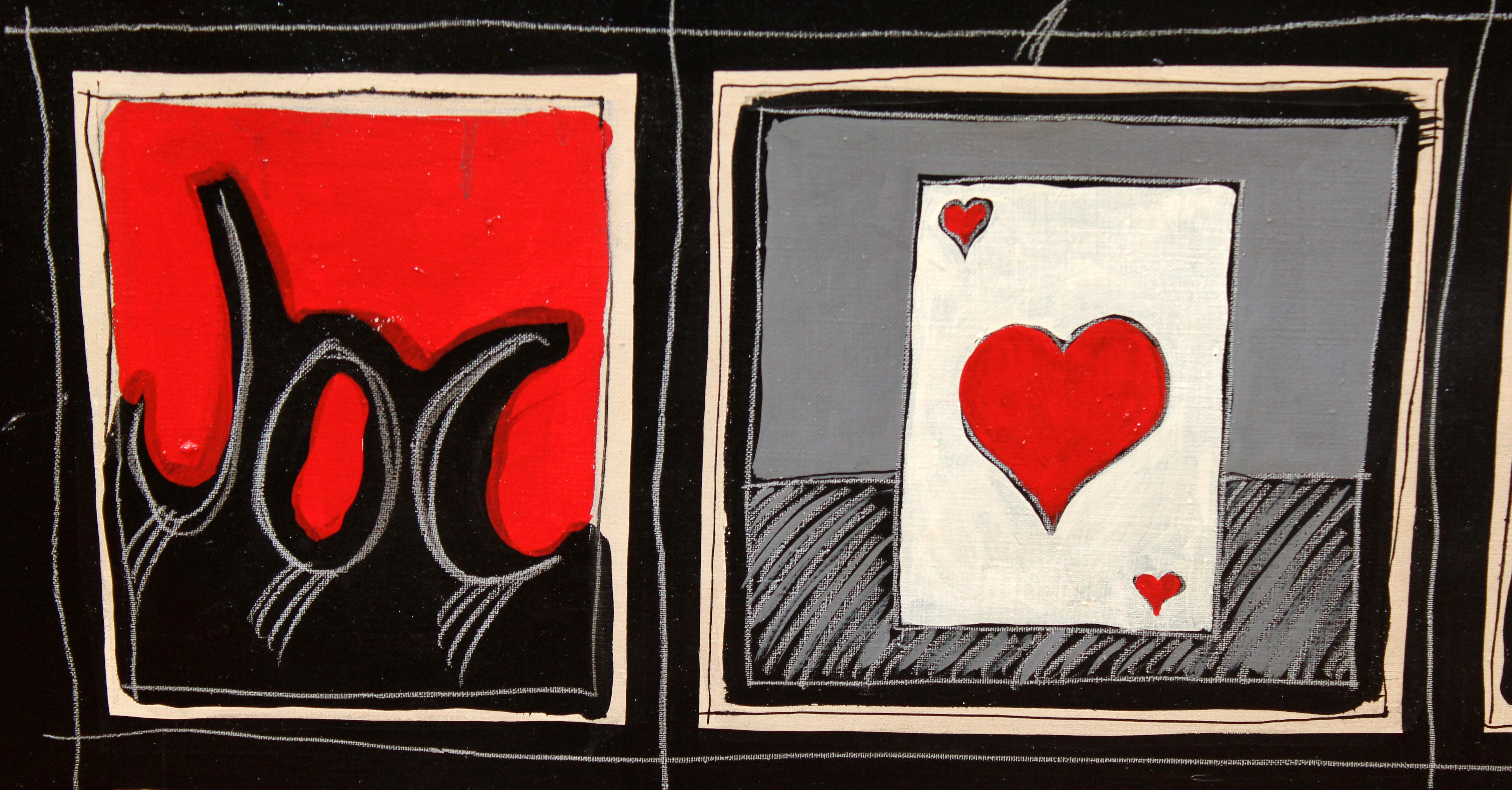 Spiel zum Verlieren oder Gewinnen - Óleo sobre tela - Año 1975 (Surrealismus), Painting, von José Luís Pascual Samaranch 