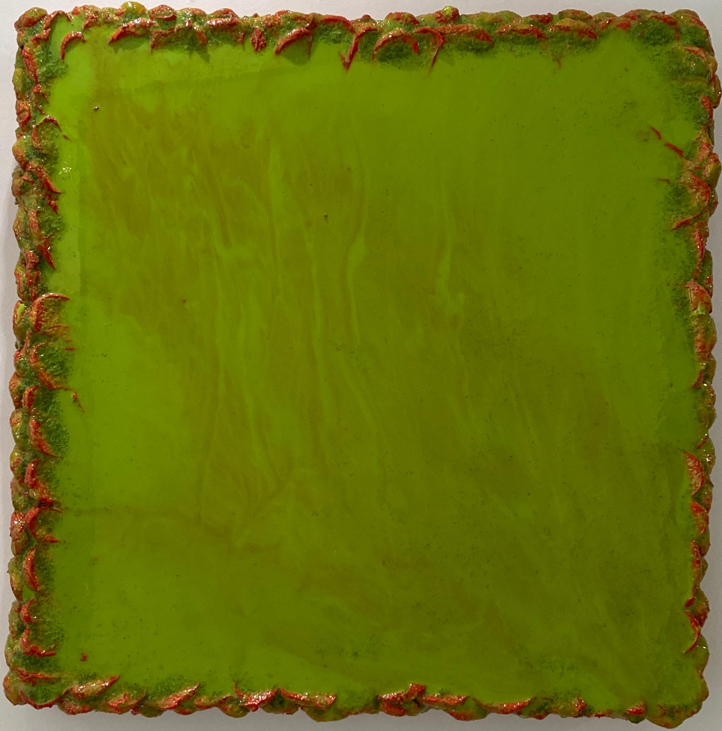 José Macias  Abstract Sculpture - Diluvio verde esmeralda 