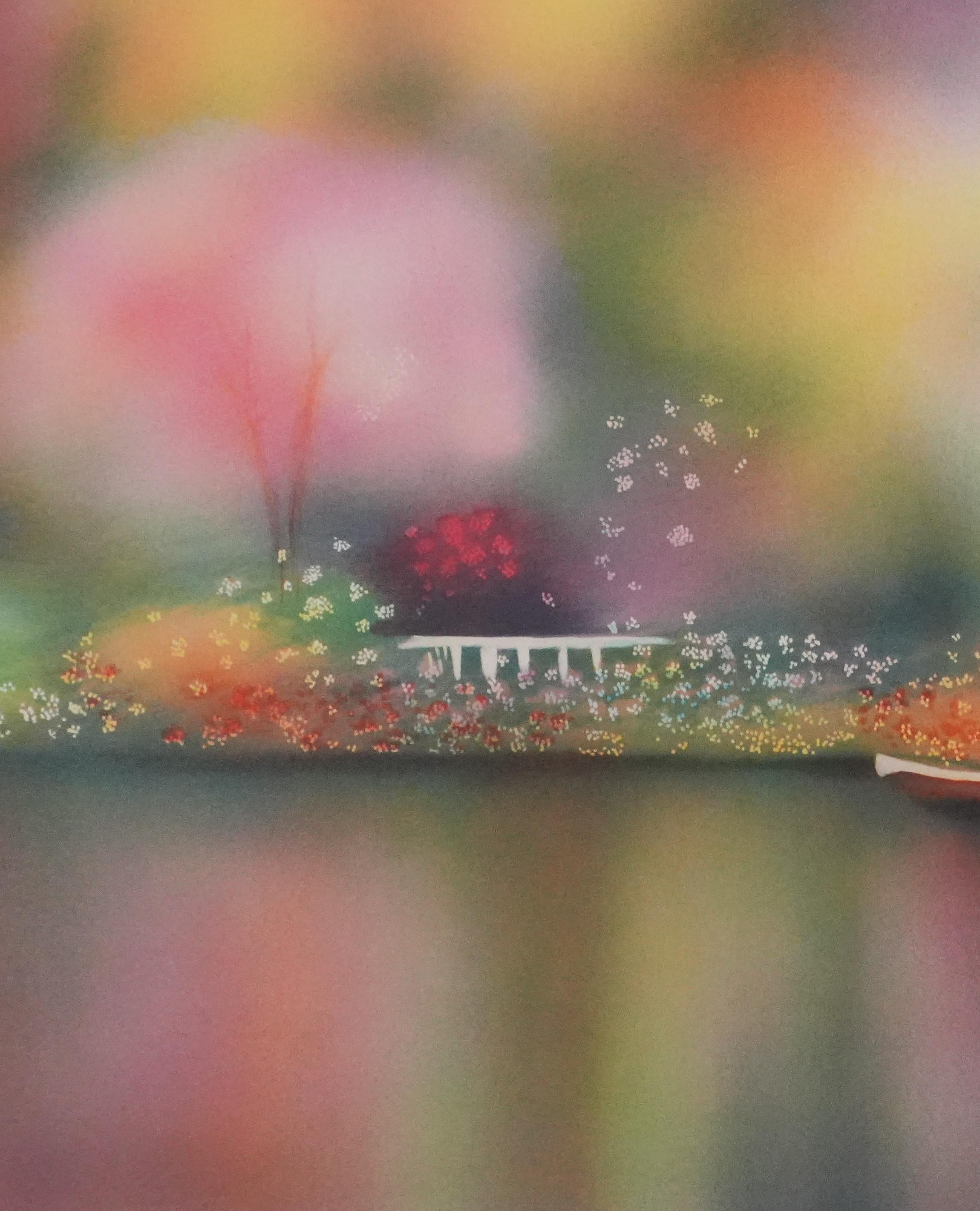 The Lake House - Original Handsigned Lithograph For Sale 1