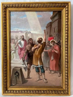 Óleo sobre tela  San Victoriano  JOSE MARIA GALVAN Y CANDELA (Madrid 1837 - 1899