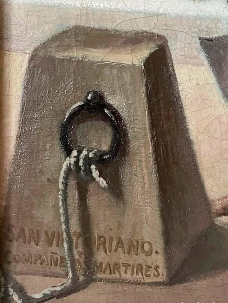 Óleo sobre tela  San Victoriano  JOSE MARIA GALVAN Y CANDELA (Madrid 1837 - 1899) in vendita 2