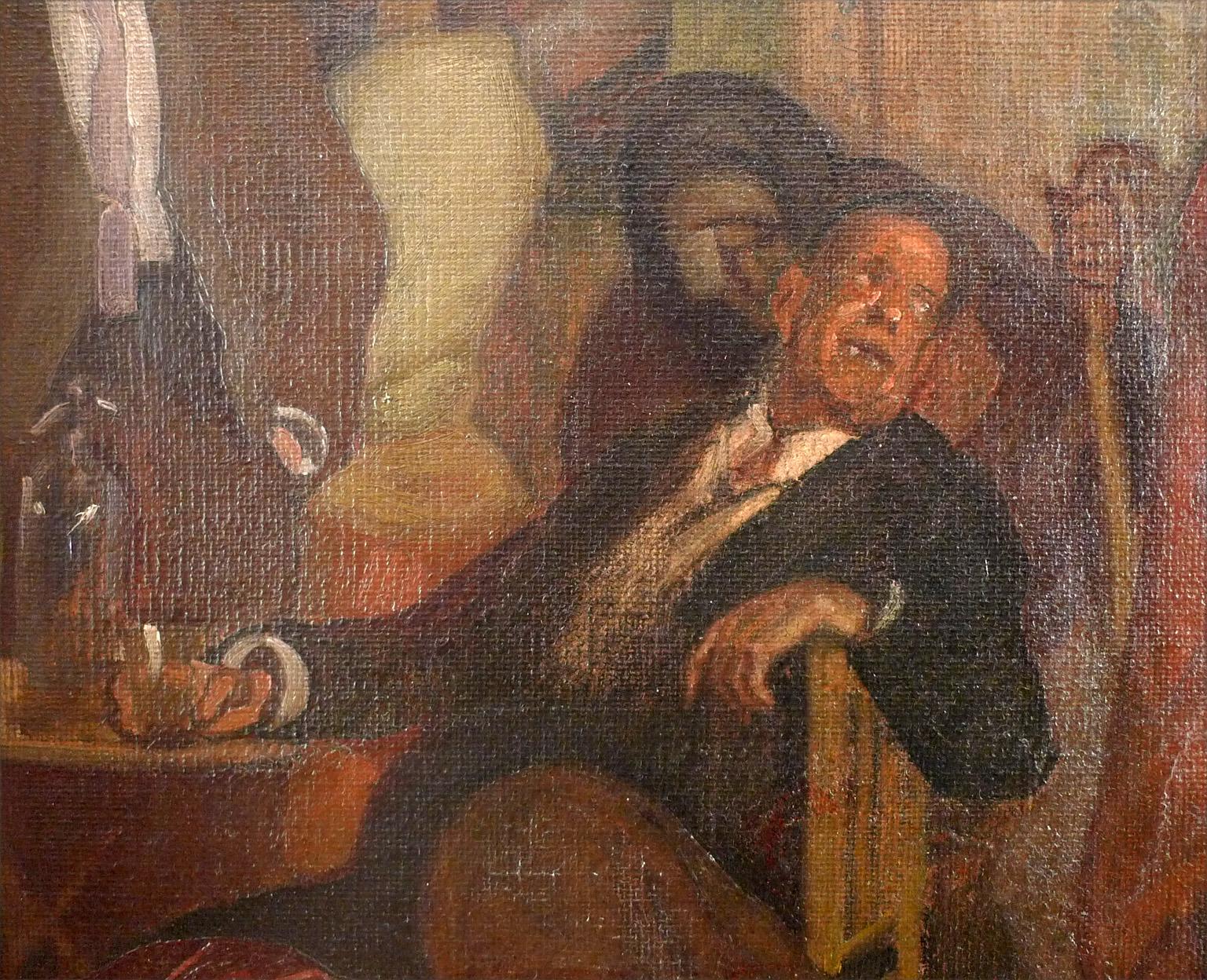 Día de mercado, Oil on Canvas by José María López Mezquita 2