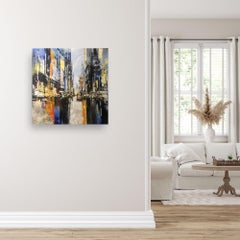 Empire Awaits - original abstract impressionism painting - contemporary art