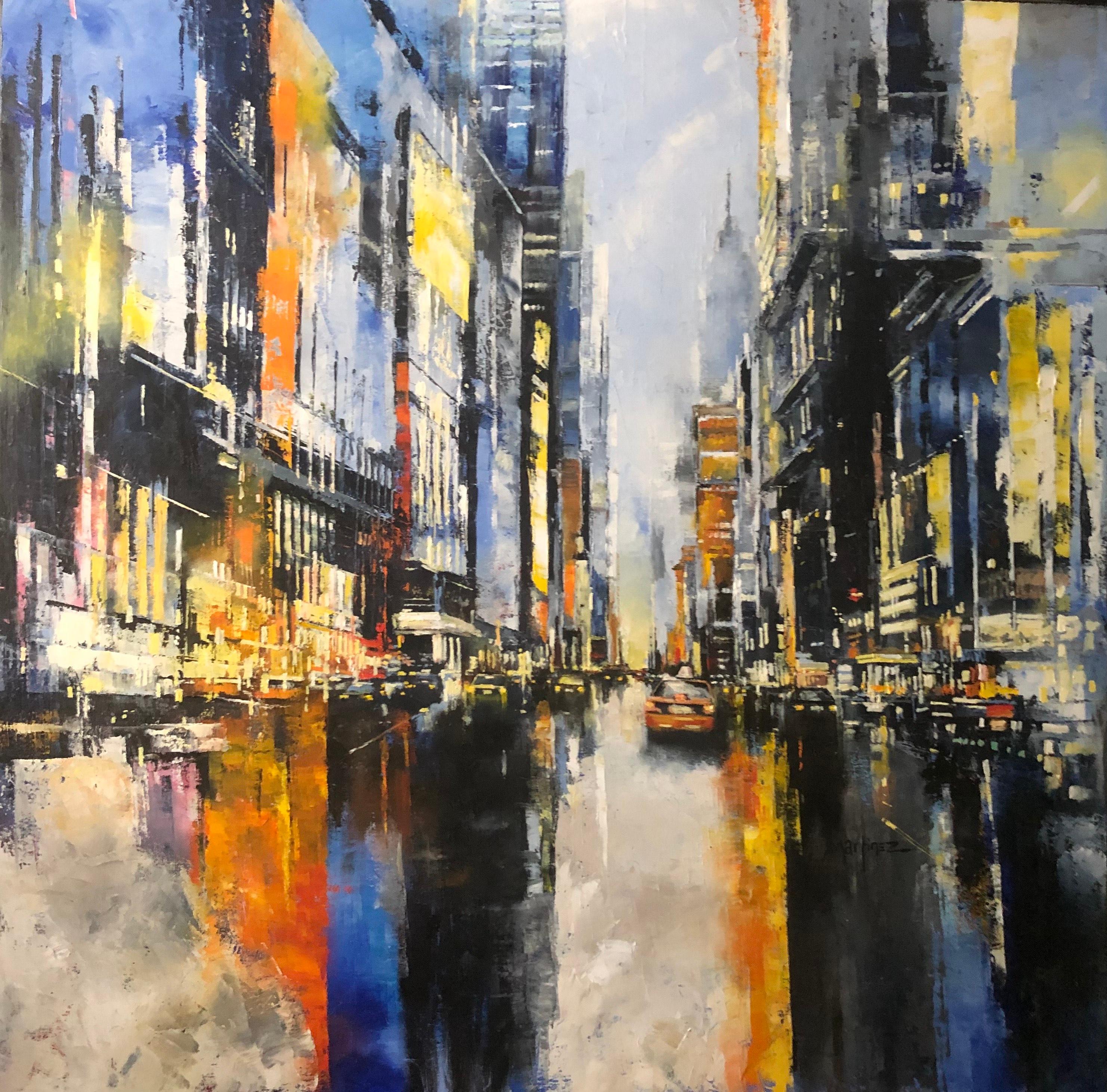 El Imperio Espera - pintura original impresionismo abstracto - arte contemporáneo