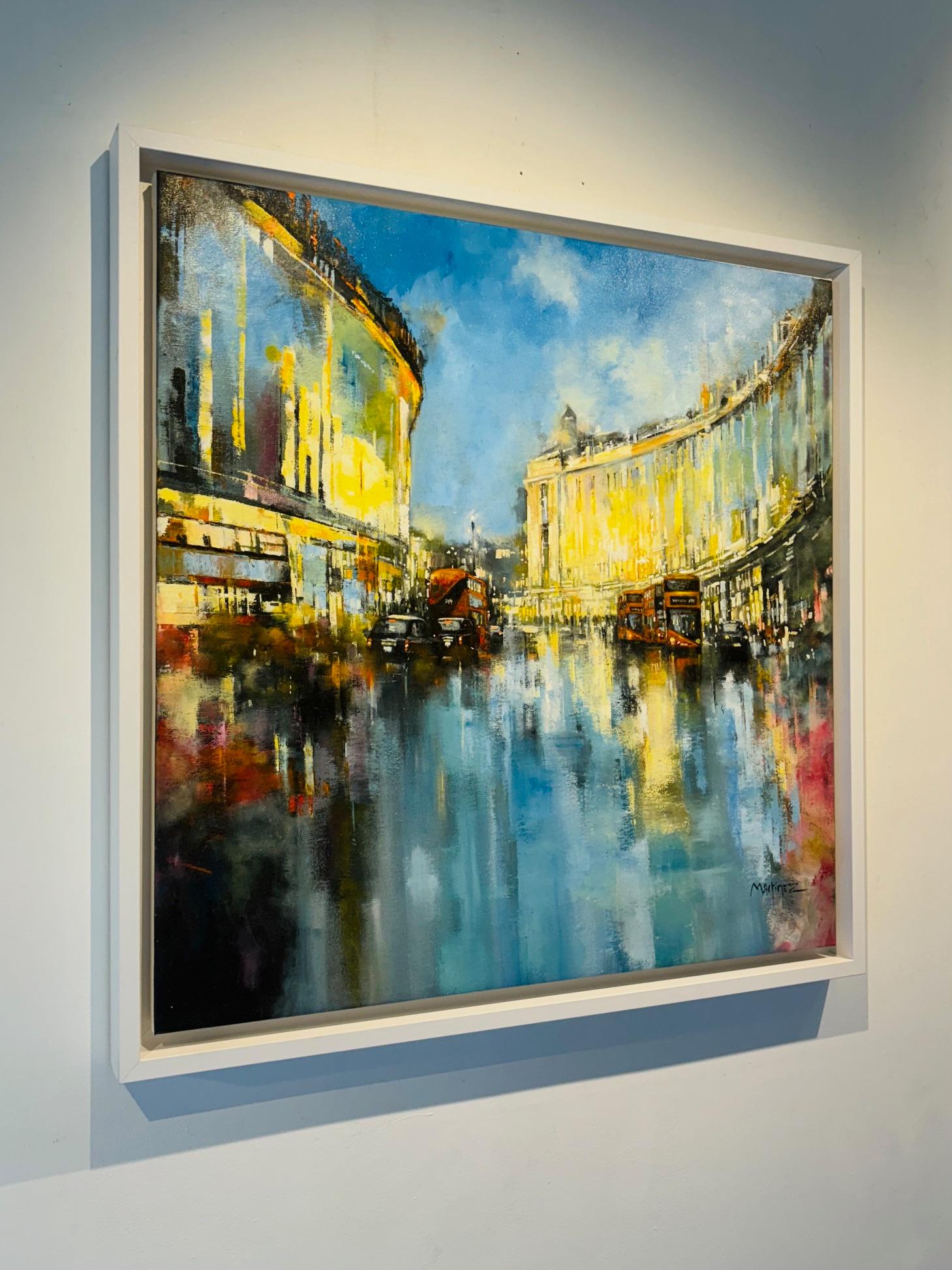 Primavera sulla Regents - quadro originale di impressionismo astratto - arte contemporanea - Painting Impressionismo astratto di José Martinez 