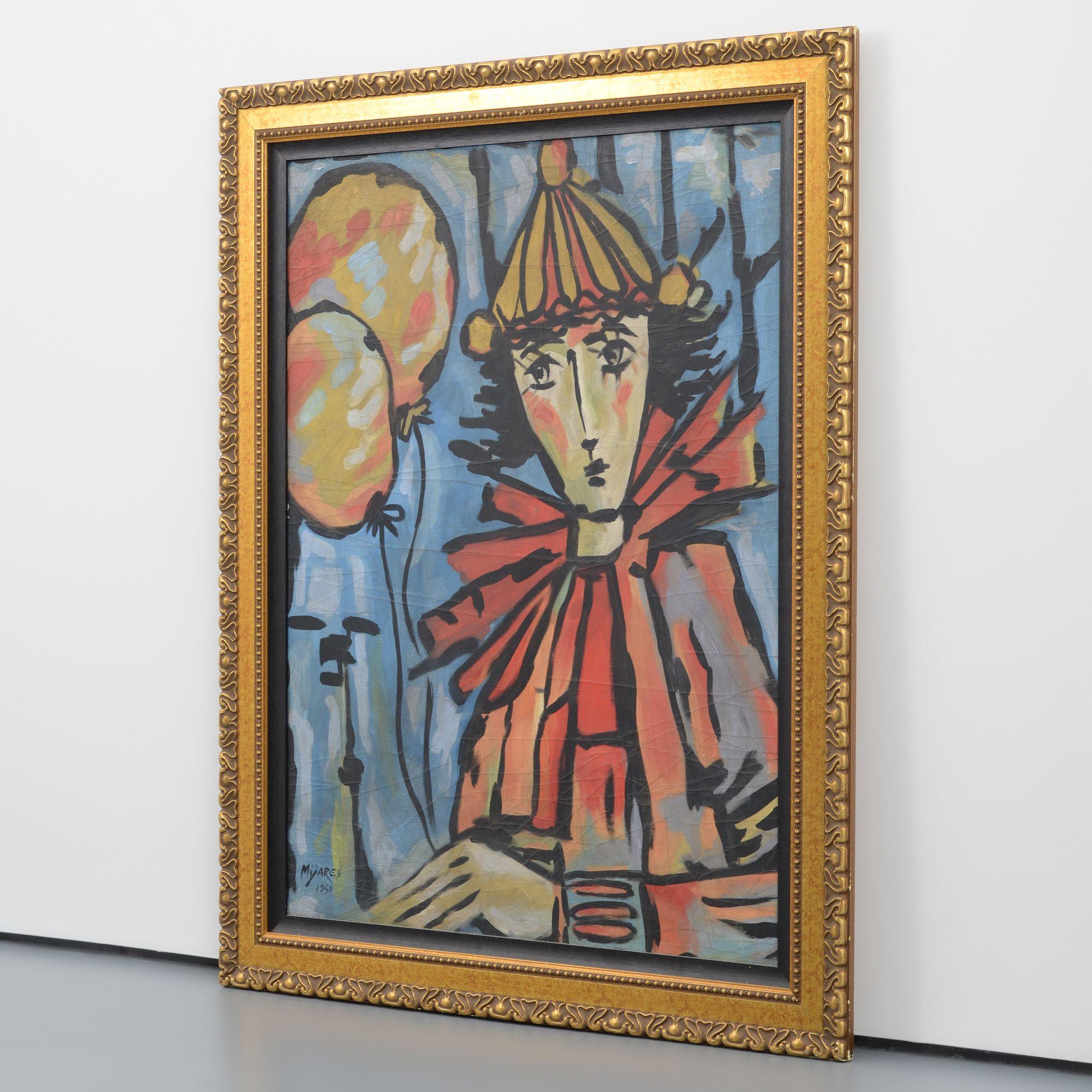 Jose Mijares Pittura Clown in vendita 4