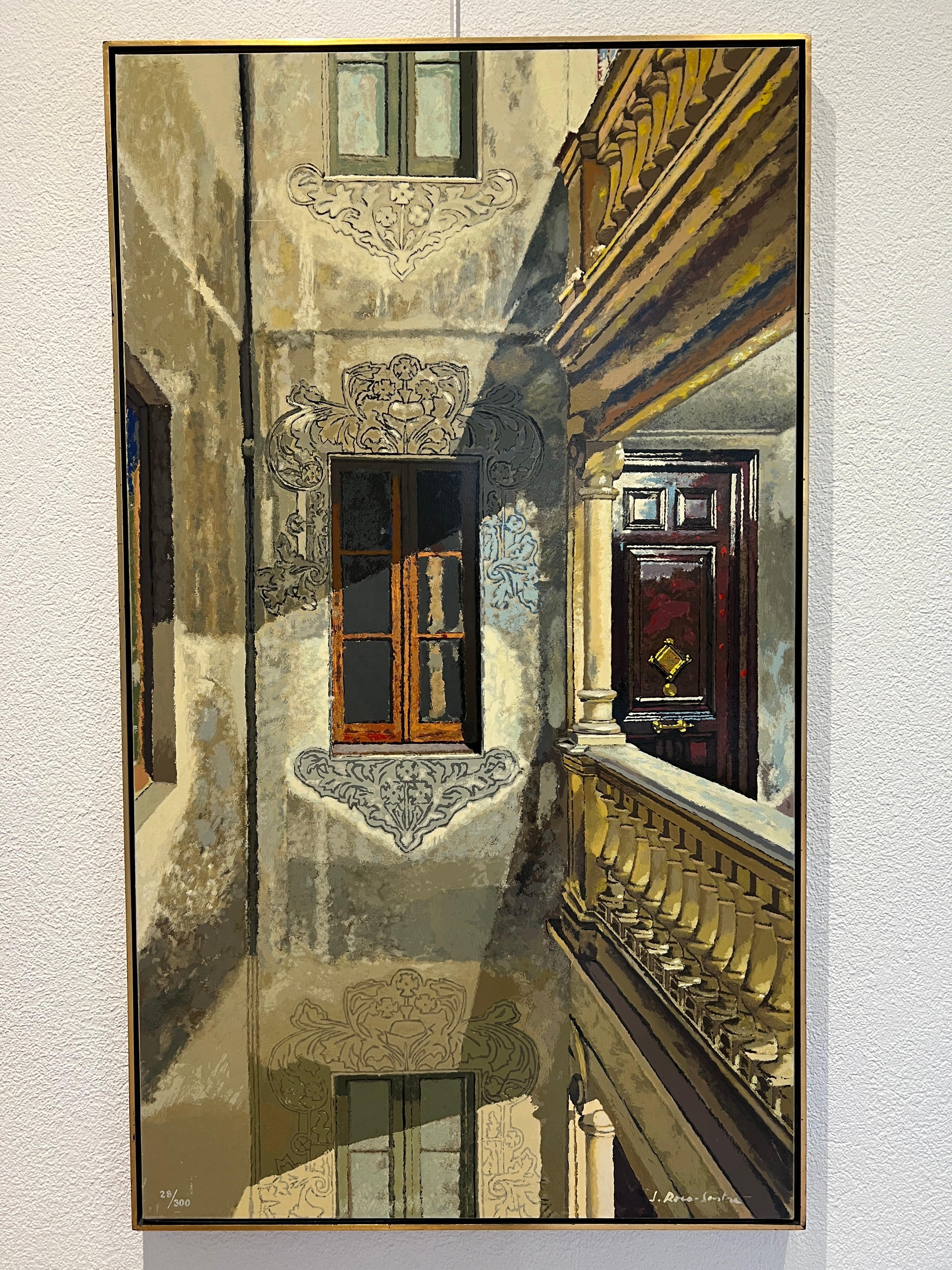Courtyard - Print by José Roca-Sastre