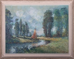 Jos Rotsaert (1910-1968) - Early 20th Century Oil, Winding River