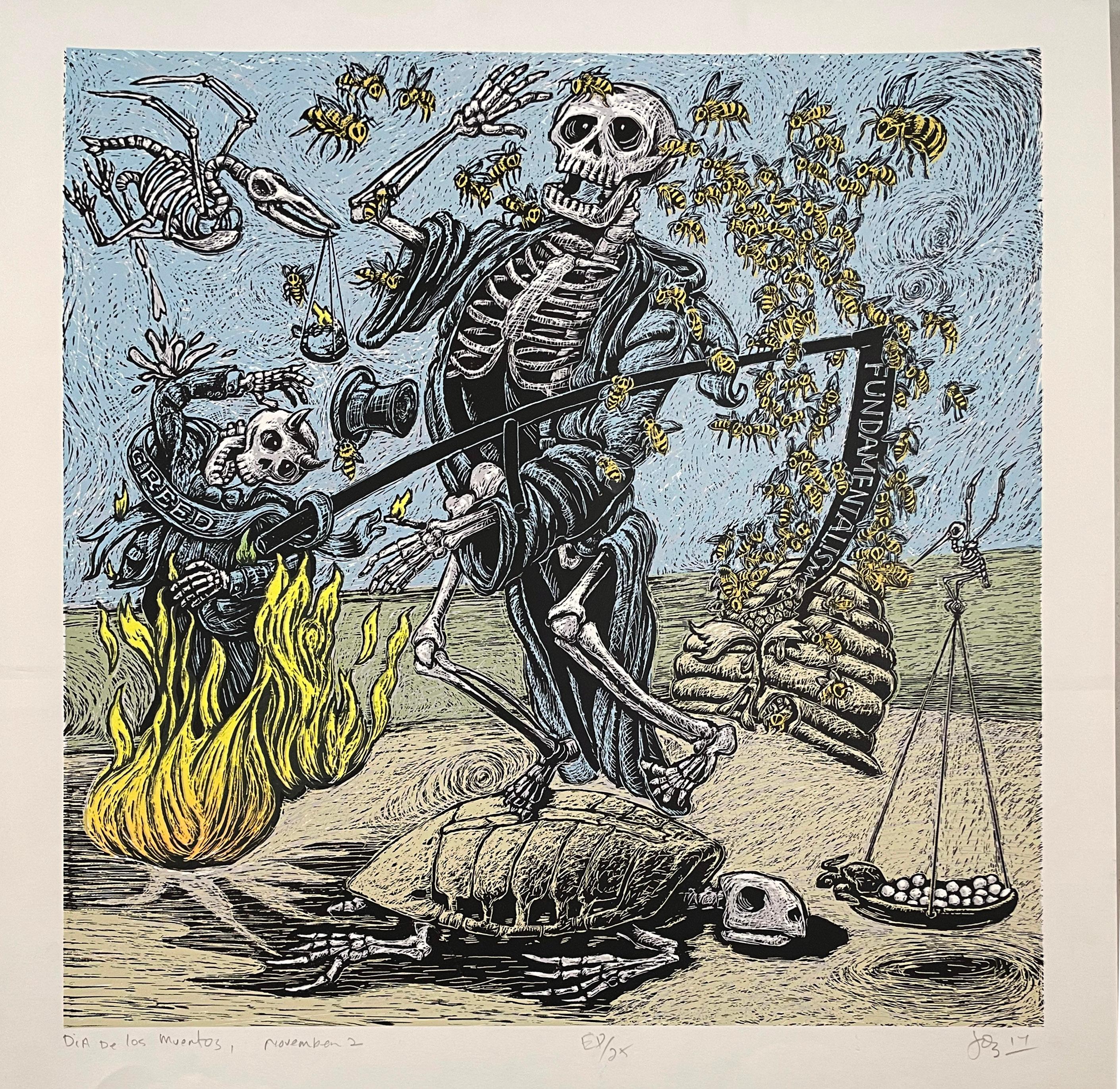 Dia de los Muertos, November 2, by Jos Sances For Sale 1