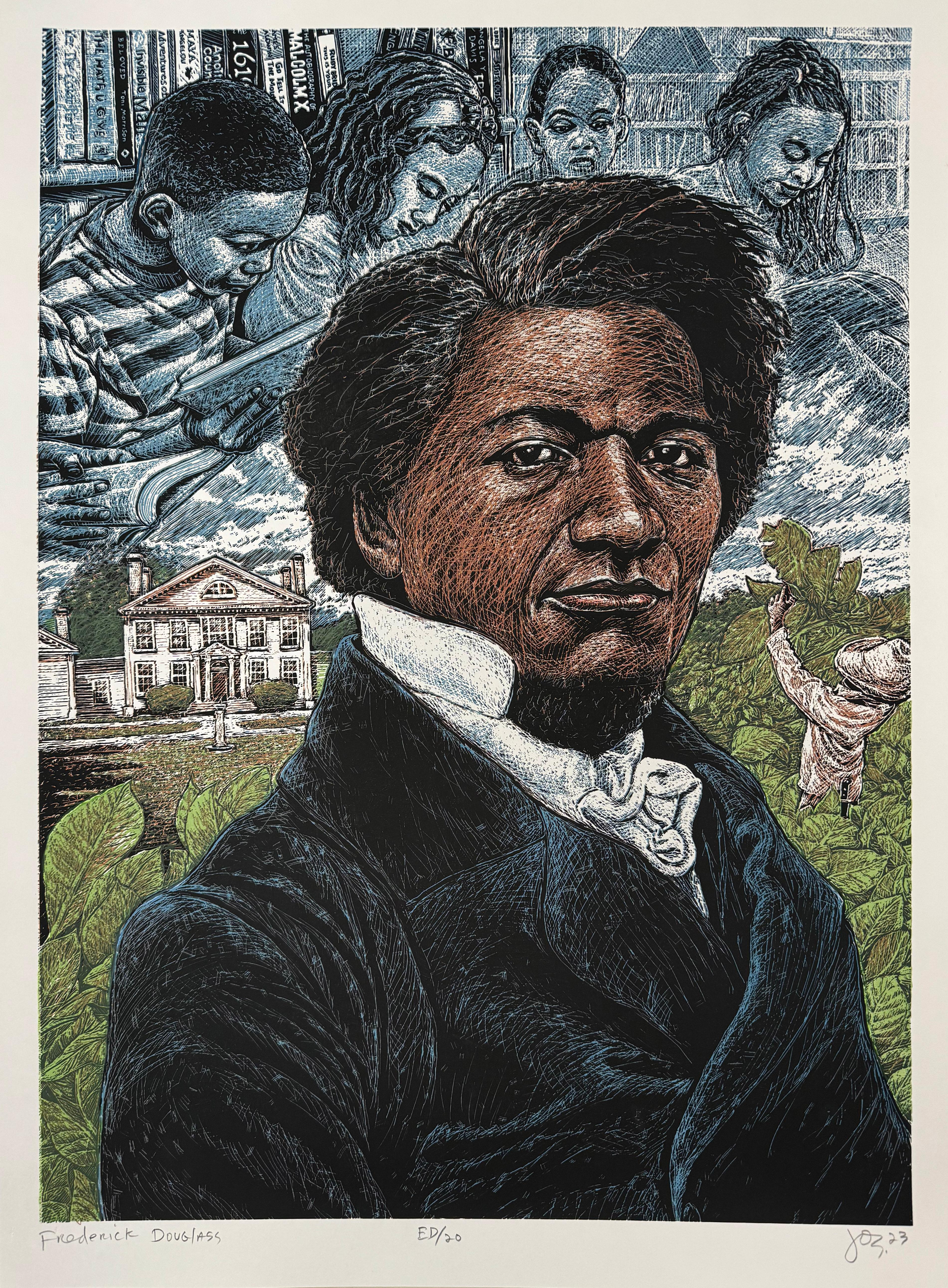 Frederick Douglas - Print by Jos Sances