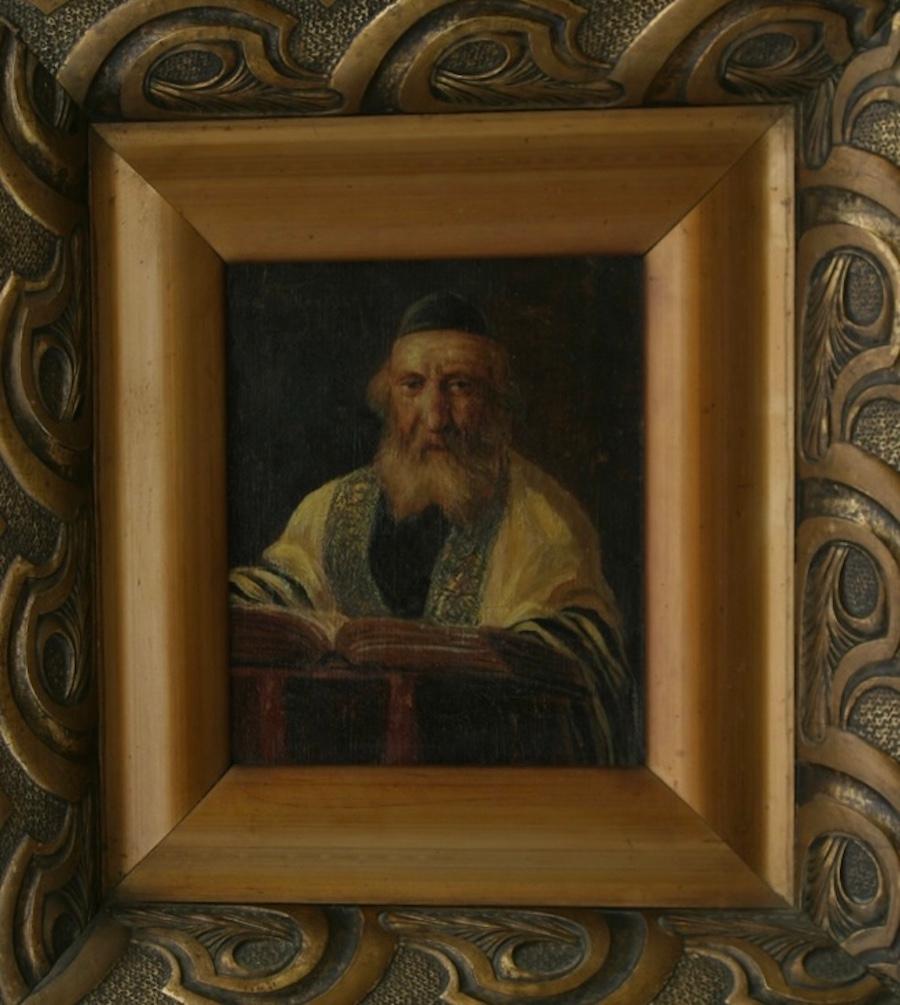 A pair of Portraits of a Rabbi by José Schneider (1848-1893)
Oil on canvas
2 parts, 21.2 x 18.4 cm (8 ³/₈ x 7 ¹/₄ inches) each
Signed lower left on second panel, José Schneider
