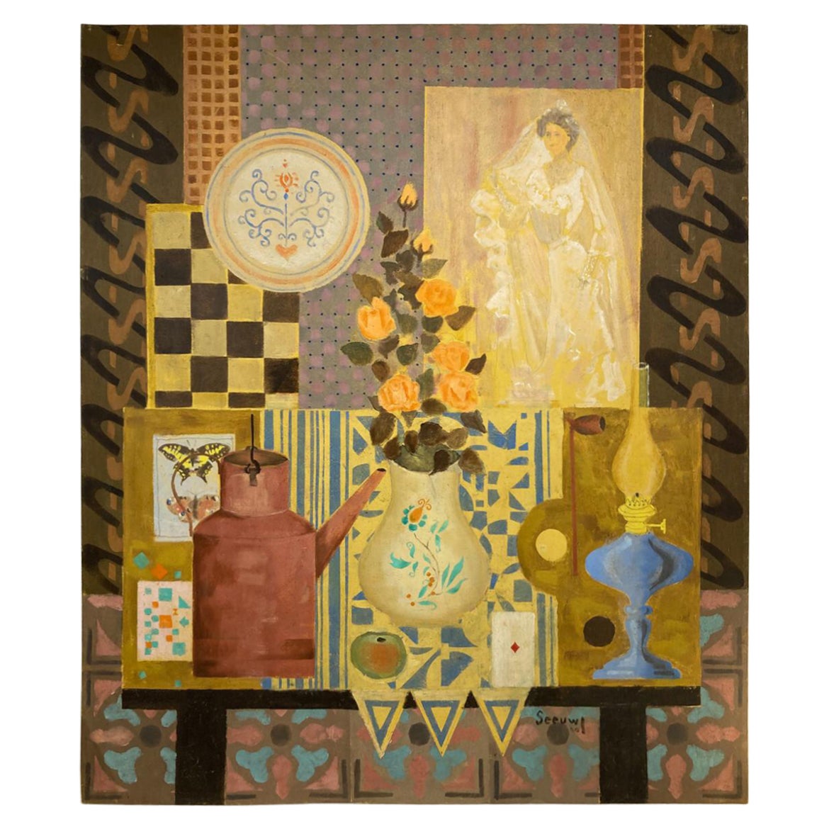 Jos Seeuws (1912-2003) Gemälde, Belgien, 1970er Jahre