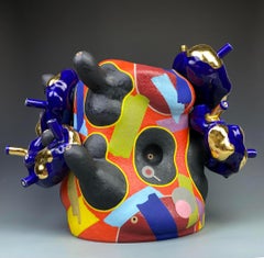"MD02", Contemporáneo, Diseño, Abstracto, Cerámica, Escultura, Esmalte, Brillo