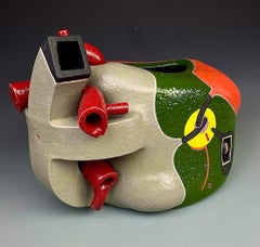 "MD06", Contemporary, Keramik, Abstrakt, Skulptur, Steingut, Glasur, Design