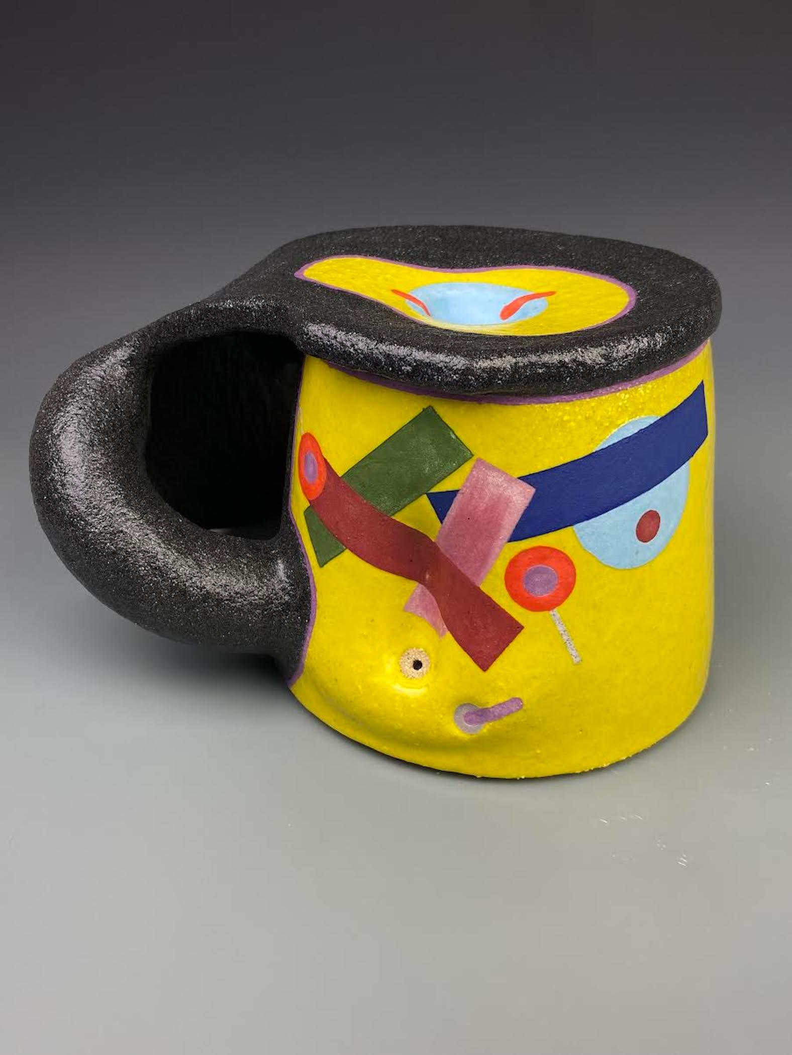 Abstract Sculpture José Sierra - "AM09", Contemporary, Abstract, Ceramic, Sculpture, Stoneware, Glaze, Colorful