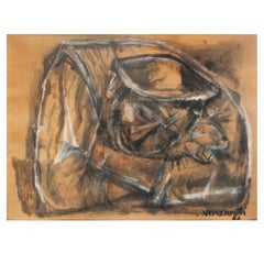 Repubblica Dominicana Messico Quadro realista a guazzo spagnolo Ritratto