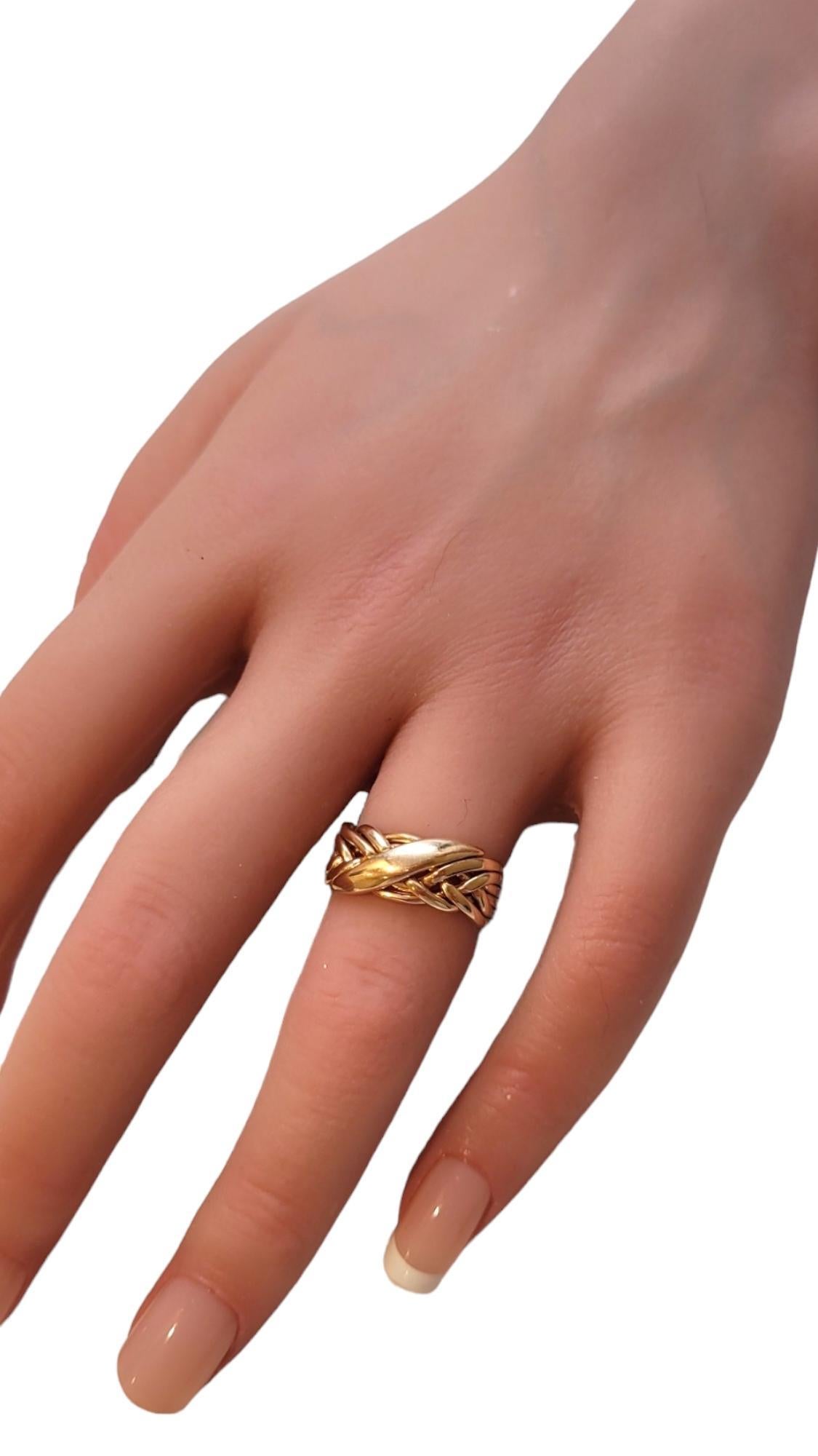 Jose 14K Yellow Gold Puzzle Ring #18195 4