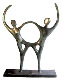 Bailarines, Modern Bronze Sculpture by Jose Almanzor