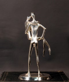Noche de Bodas (argent), sculpture moderne en bronze de Jose Almanzor